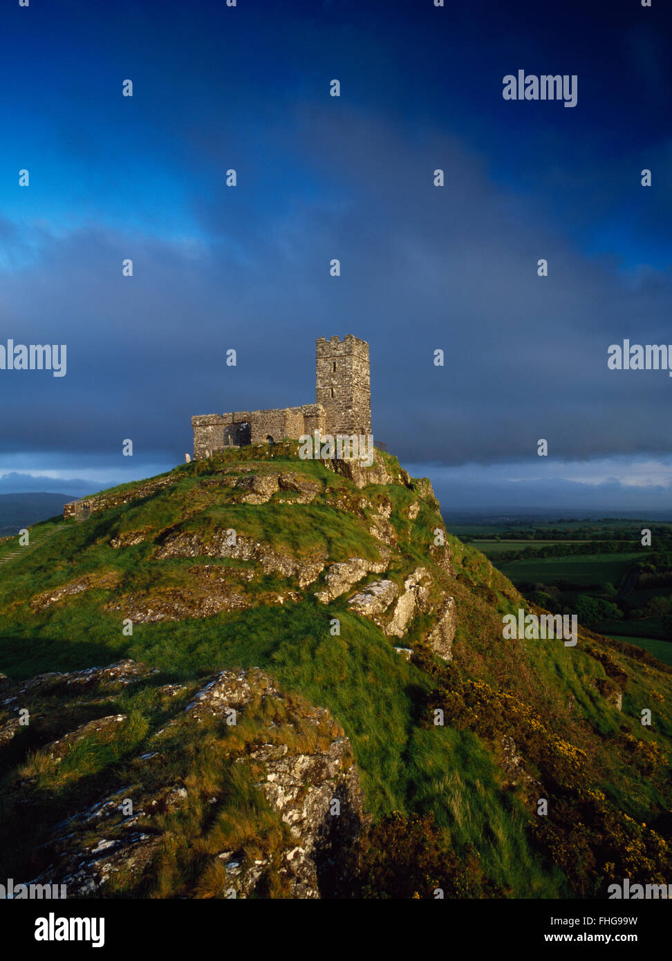 View SSE of St Michael de Rupe (of the Rock) church crowning the eroded ...