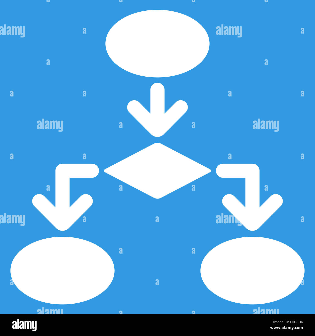 Flowchart Icon from Commerce Set Stock Photo - Alamy