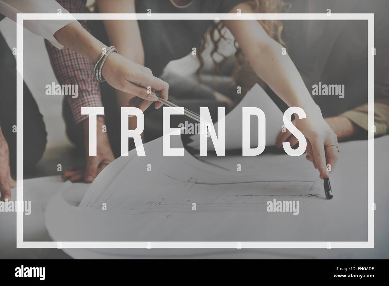 Trends Trendy Design Modern Style Concept Stock Photo