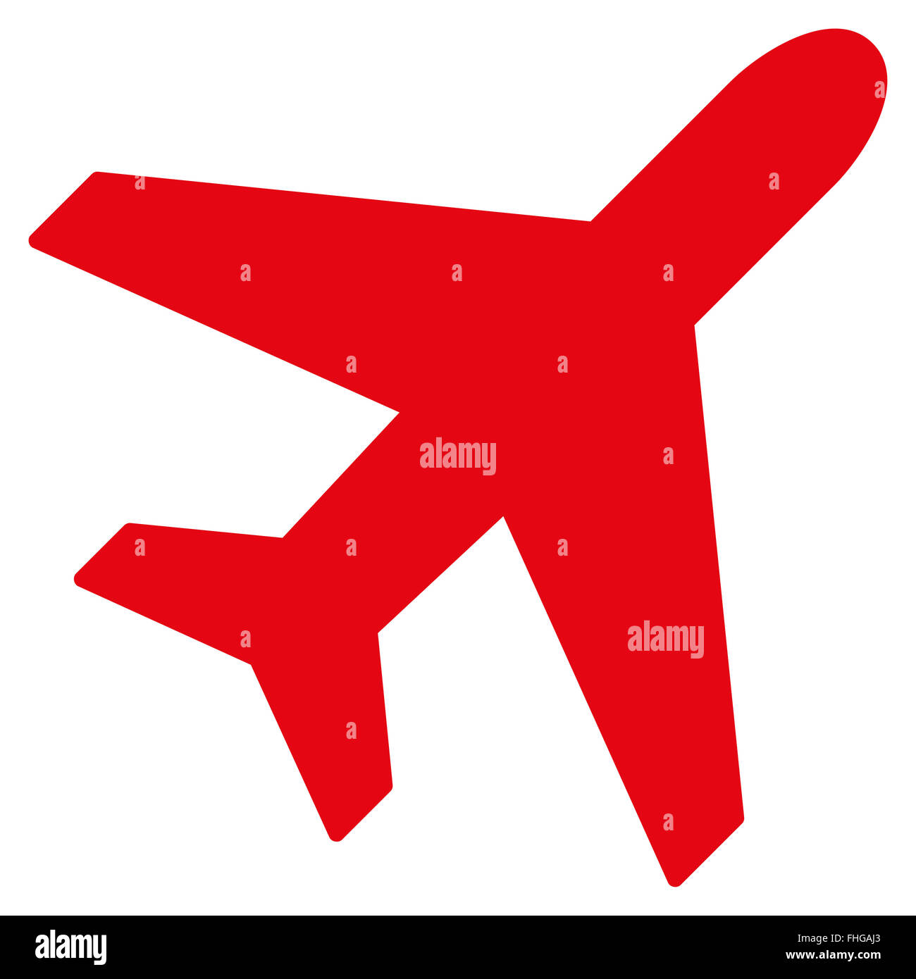 Plane Flat Icon Stock Photo - Alamy