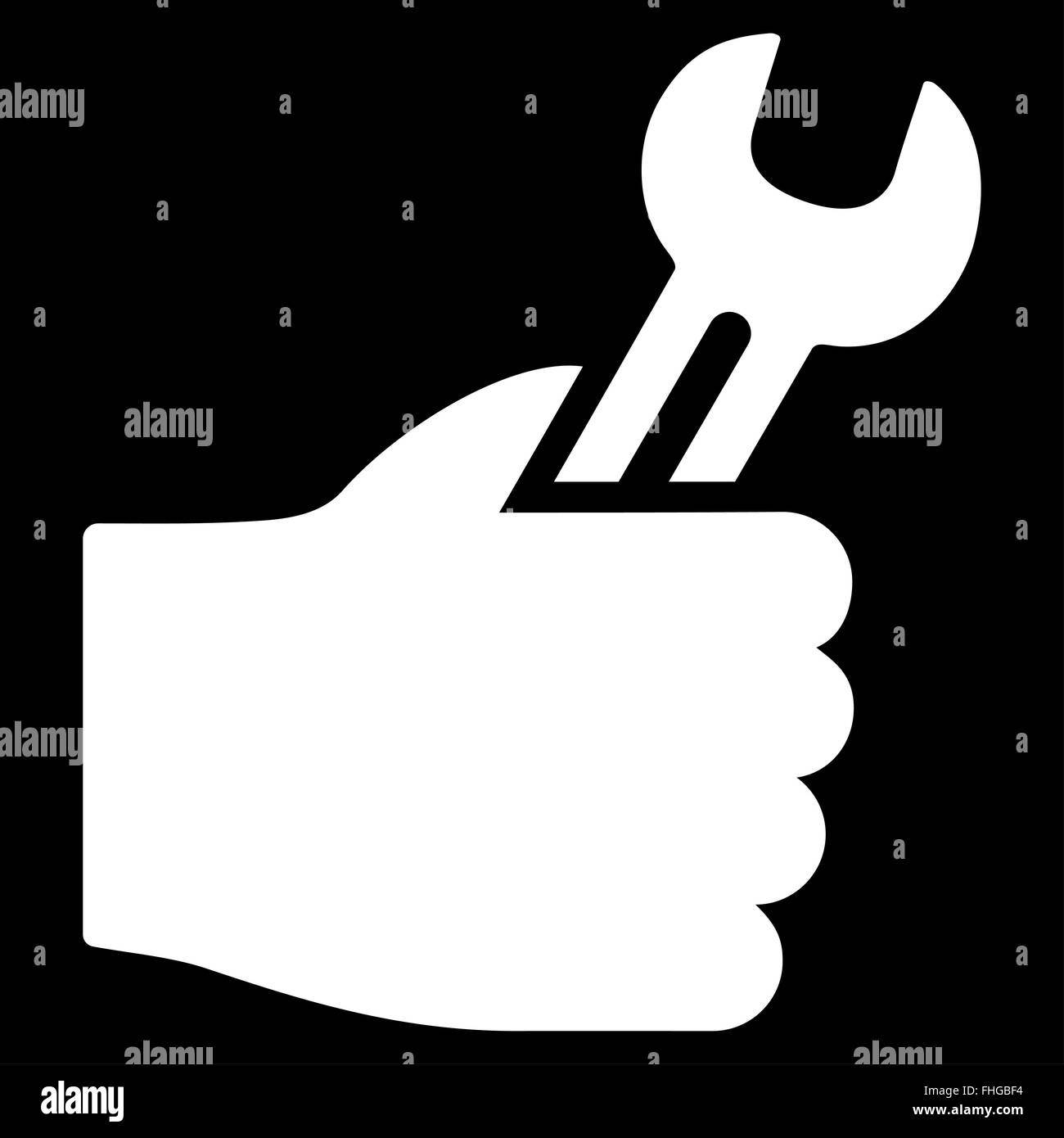 Service Hand Icon Stock Photo Alamy