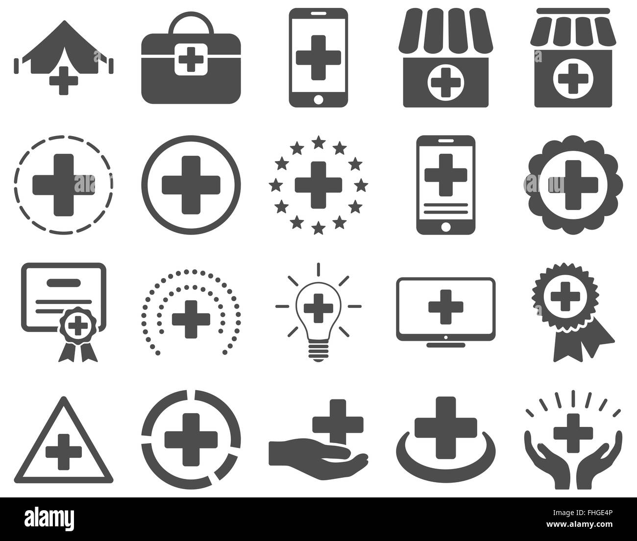 Medical icon set Stock Photo Alamy