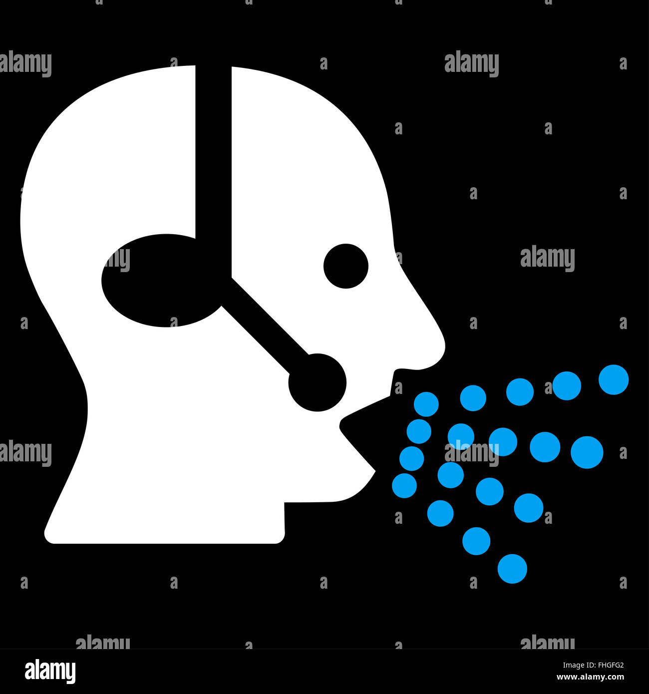 Operator Speech Icon Stock Photo - Alamy