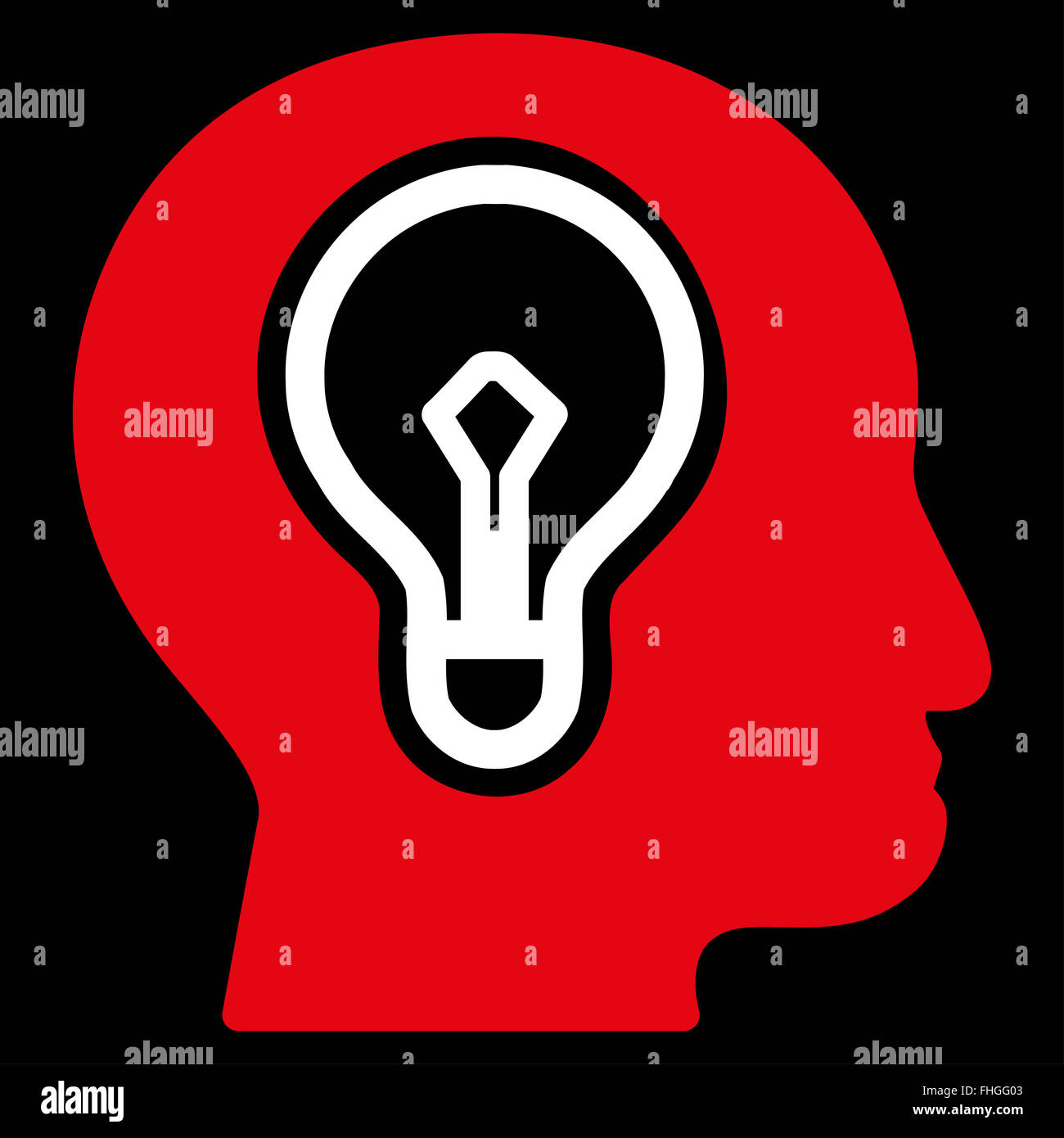 Idea Flat Icon Stock Photo - Alamy
