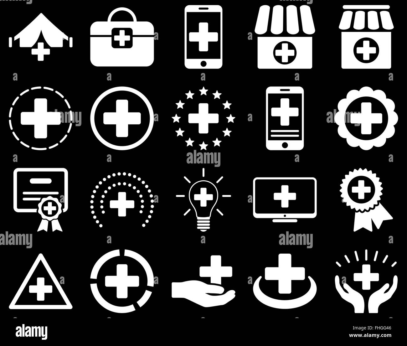 Medical icon set Stock Photo Alamy