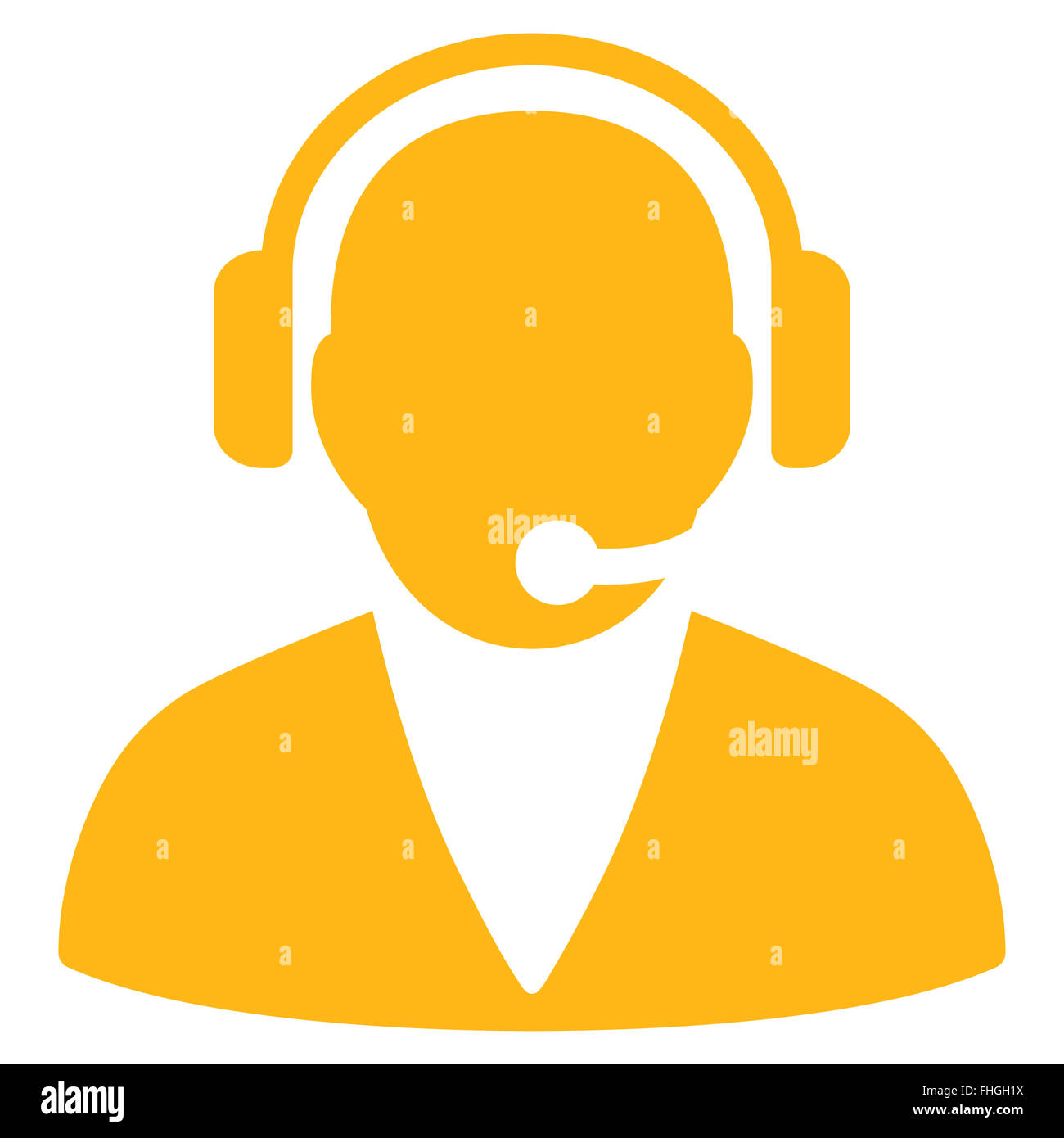Support Operator Icon Stock Photo - Alamy