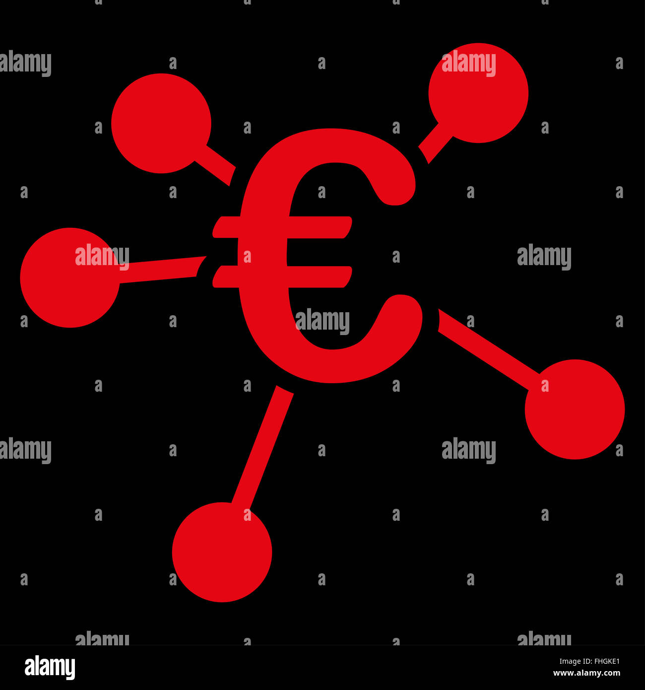 Euro Distribution Icon Stock Photo - Alamy