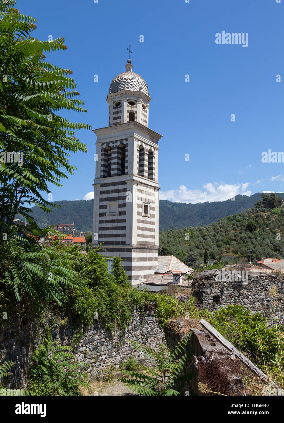 SantAndrea Church in Levanto Stock Photo