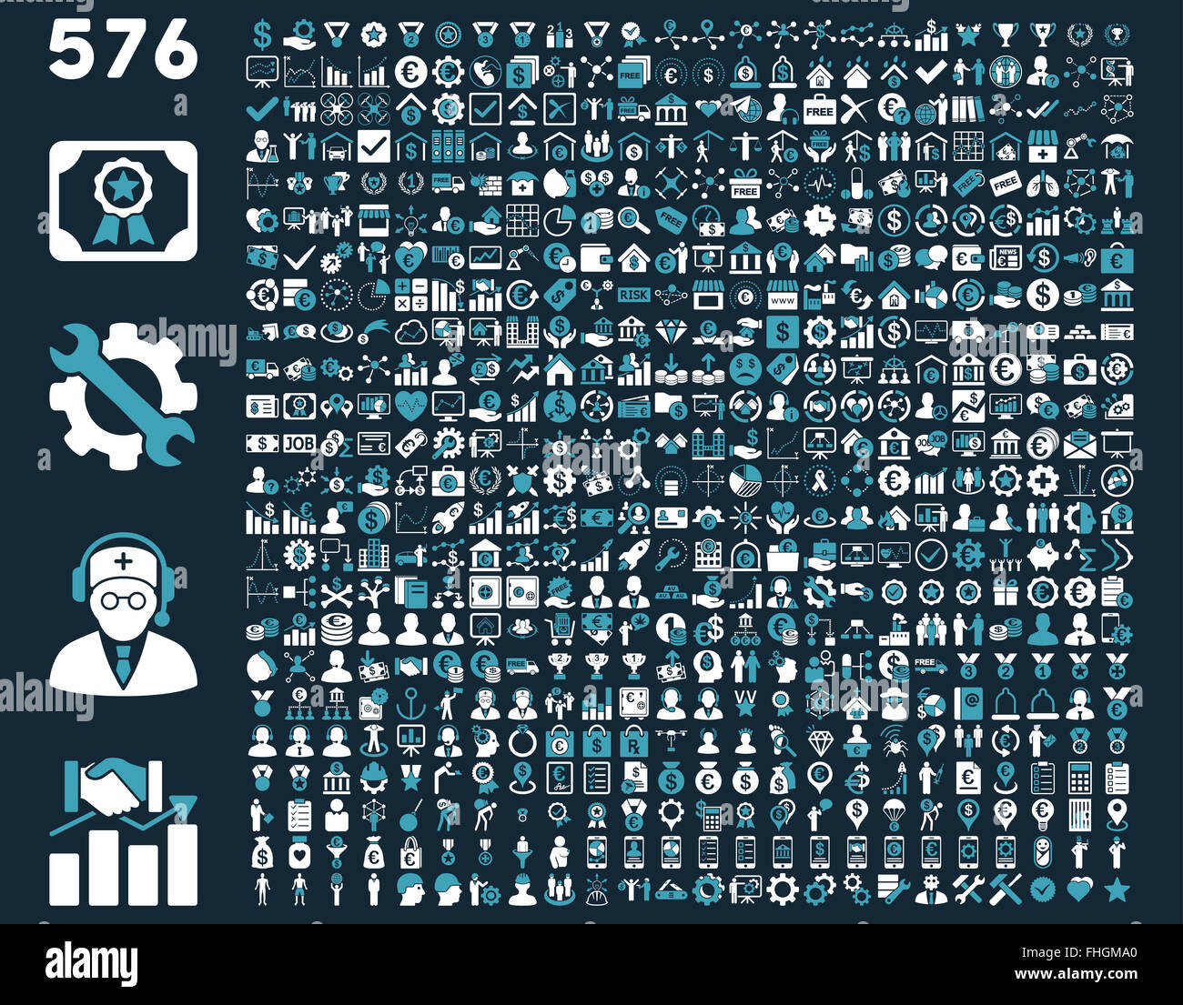 Flat Toolbar Icons Stock Photo Alamy