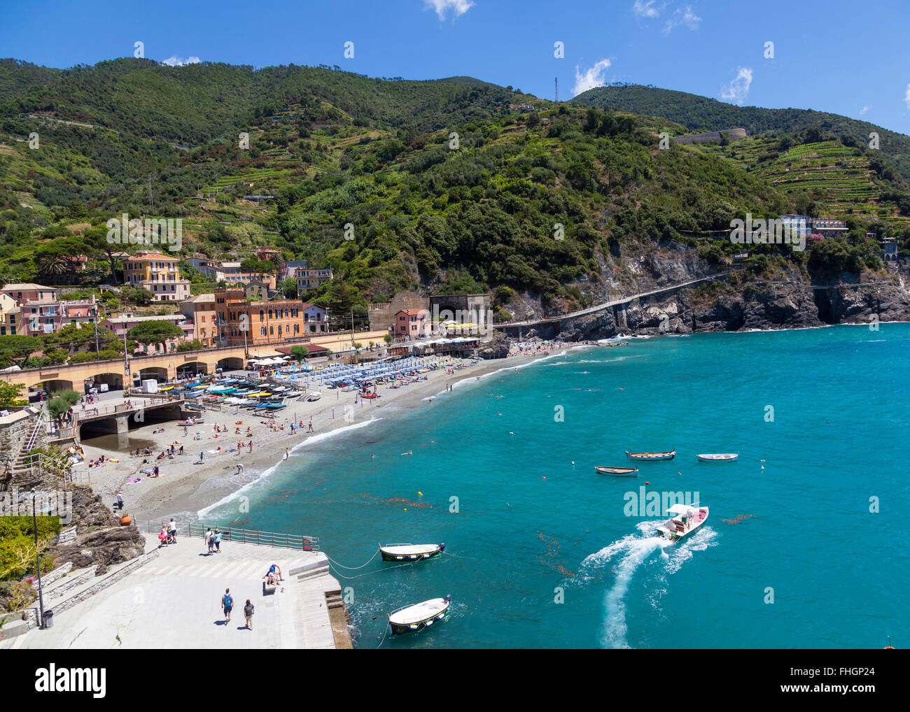 Town of Monterosso, Italy Stock Photo