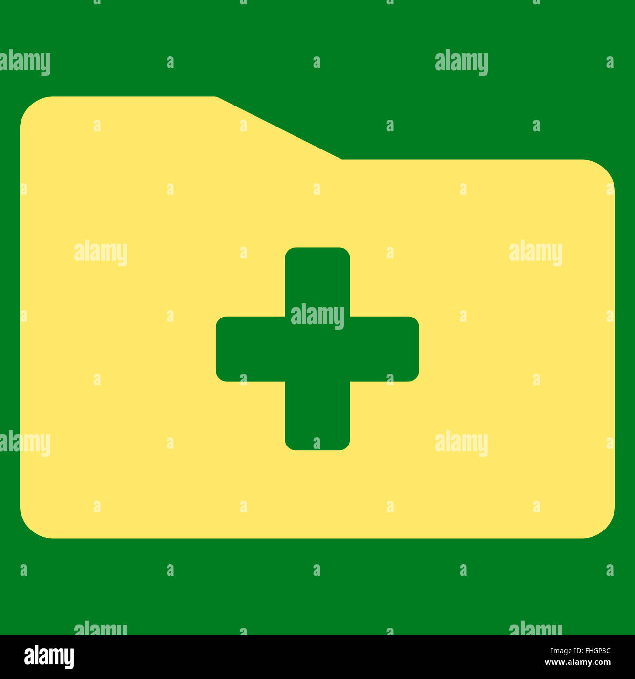 Medical Folder Icon Stock Photo - Alamy