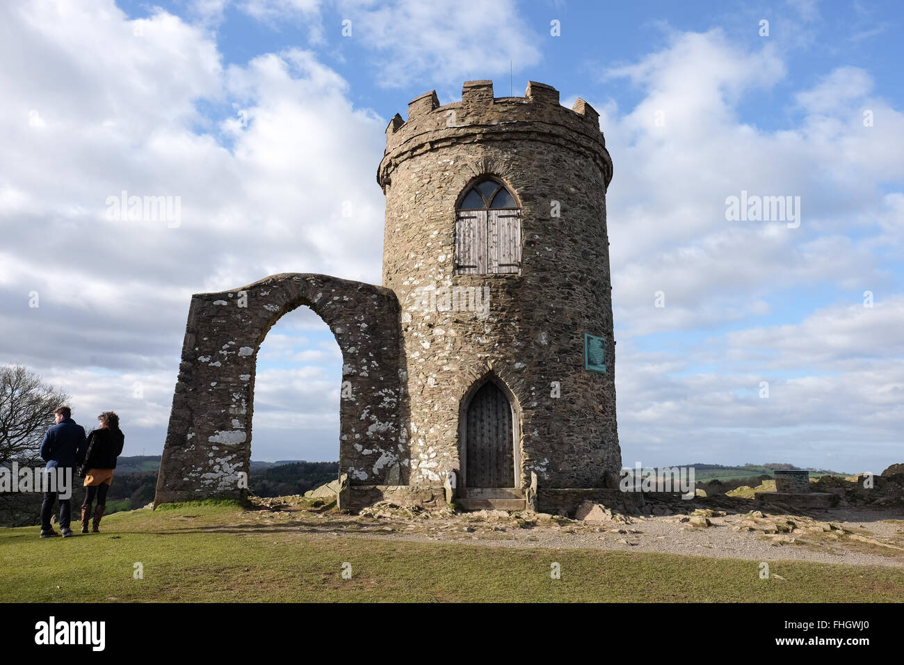 old john a folly in bradgate park leicestershire Stock Photo