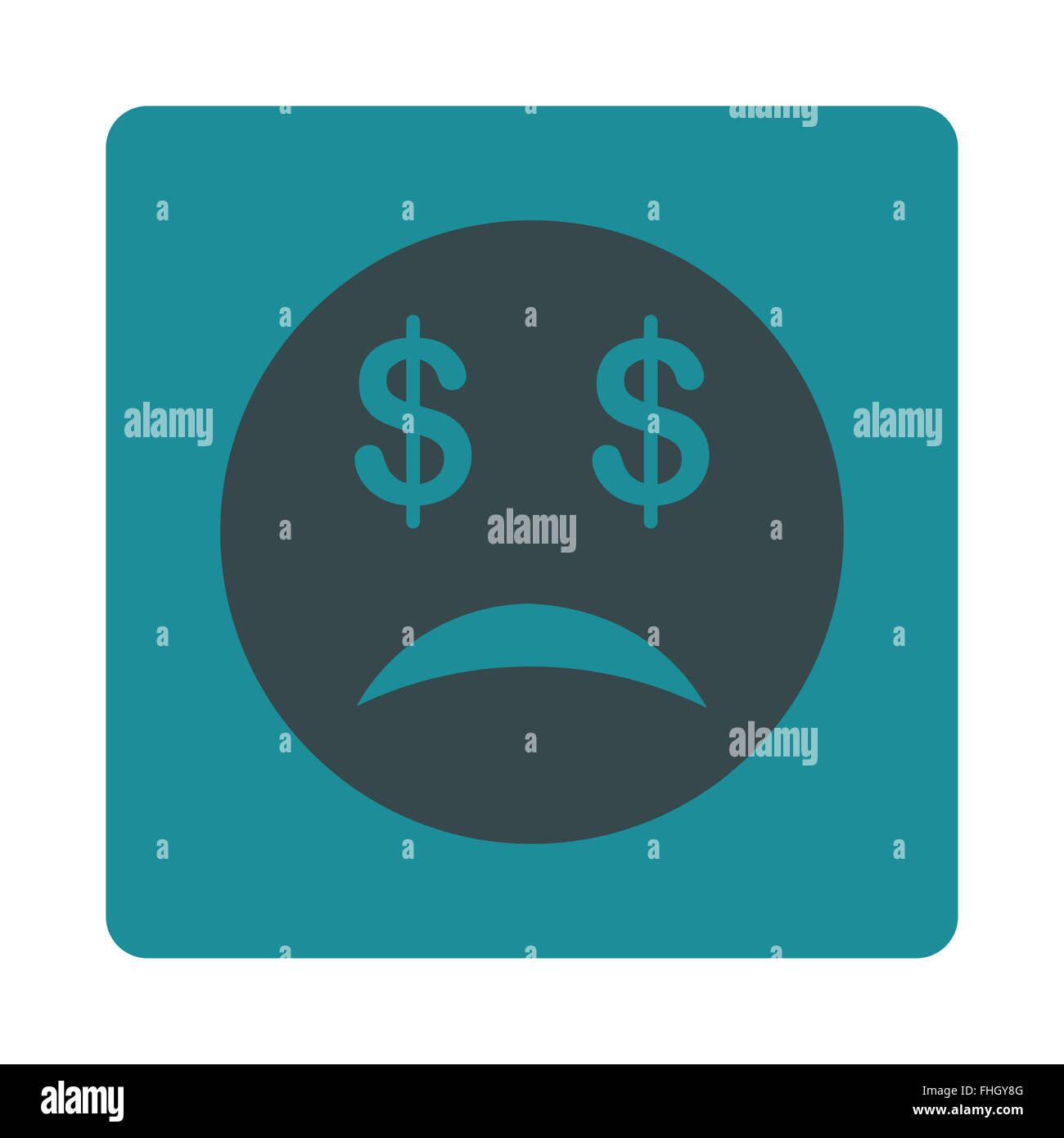 Bankrupt Smiley Icon Stock Photo - Alamy