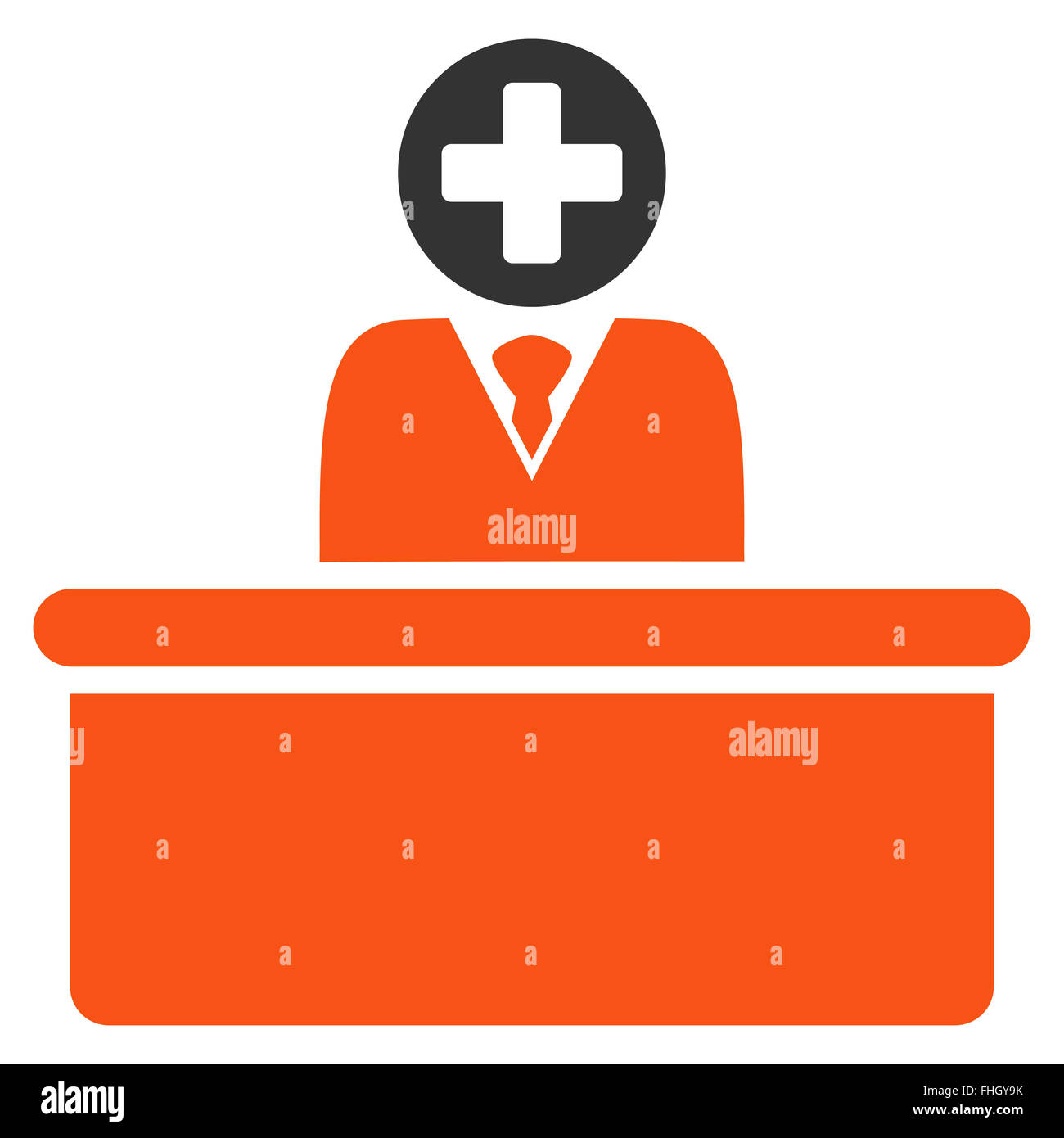 Medical Bureaucrat Icon Stock Photo - Alamy