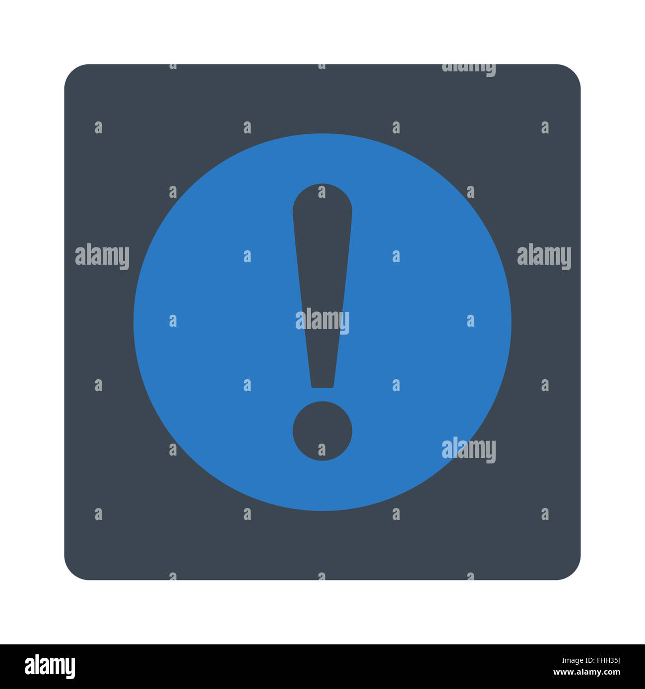 Problem flat smooth blue colors rounded button Stock Photo - Alamy