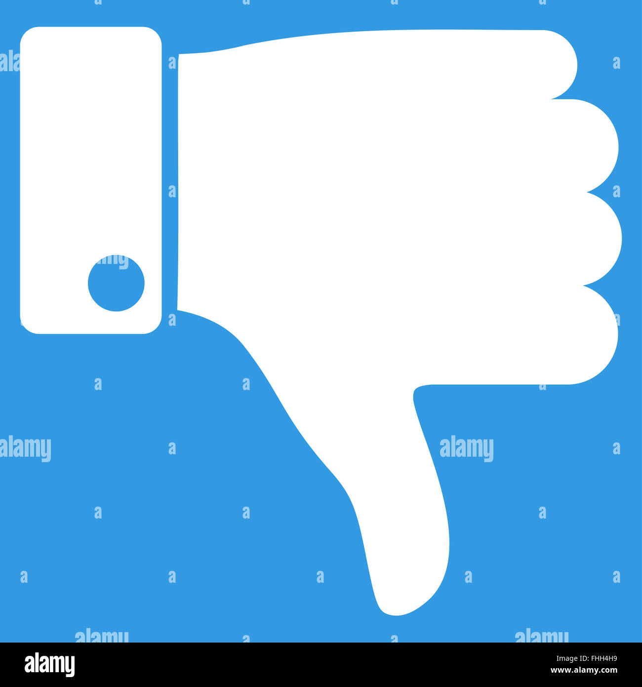 Thumb Down Flat Icon Stock Photo - Alamy