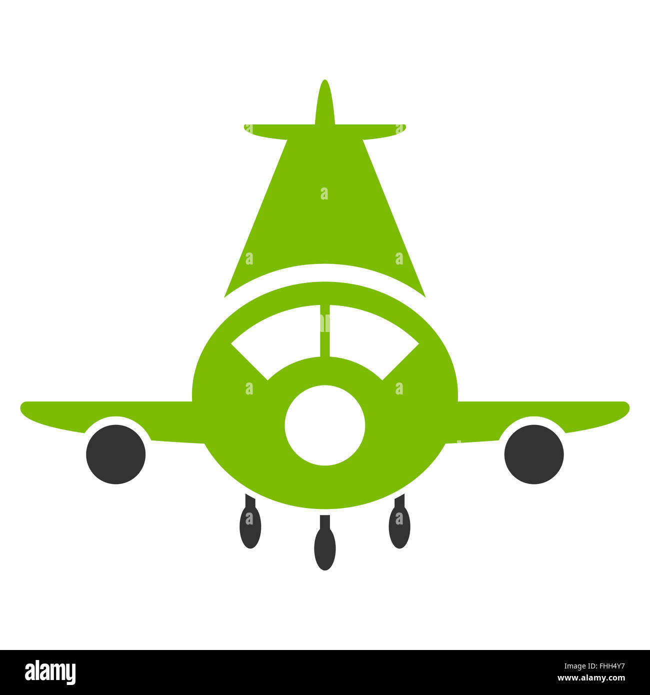 Cargo Plane Flat Icon Stock Photo - Alamy