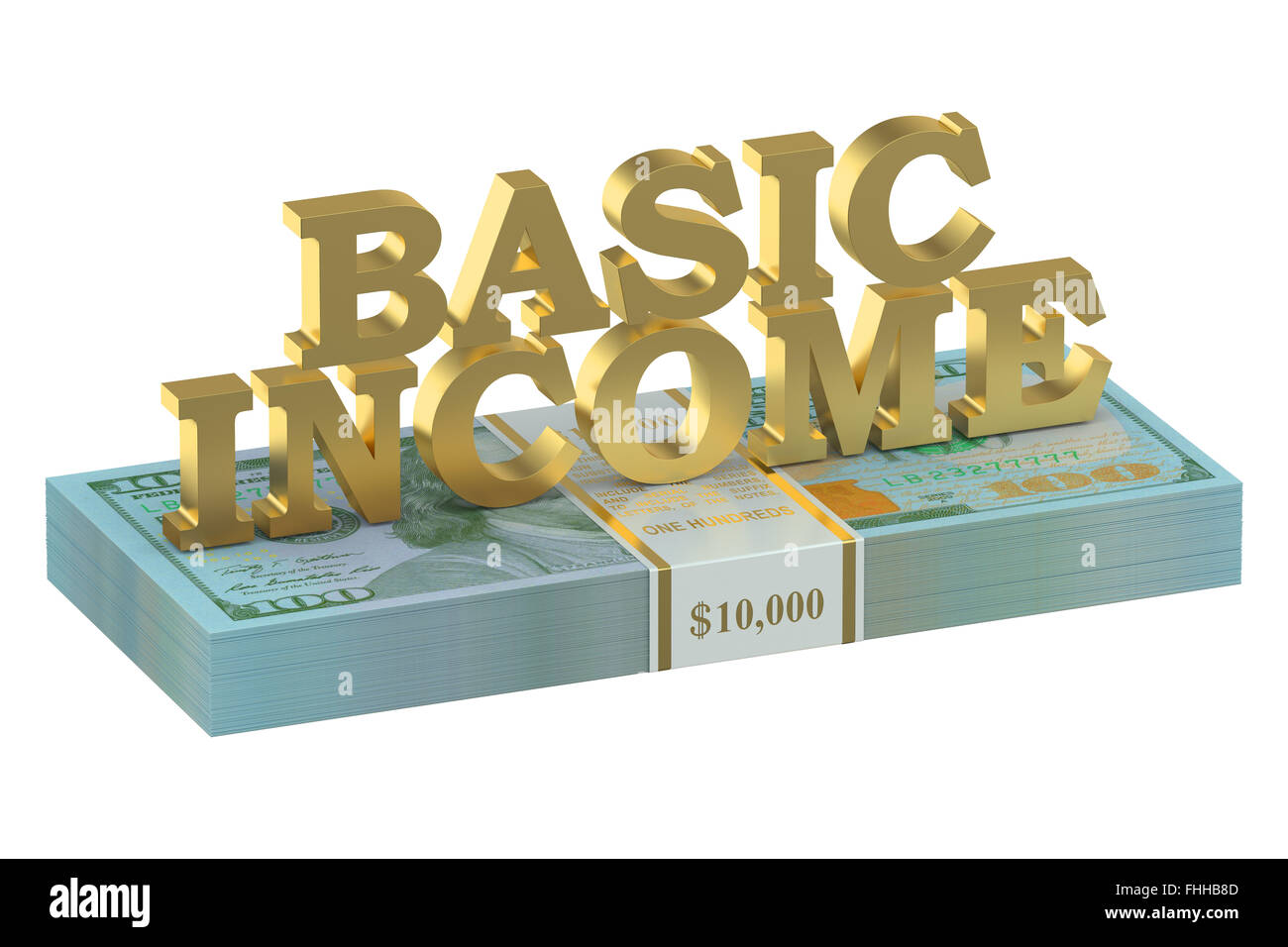 usa basic income concept Stock Photo