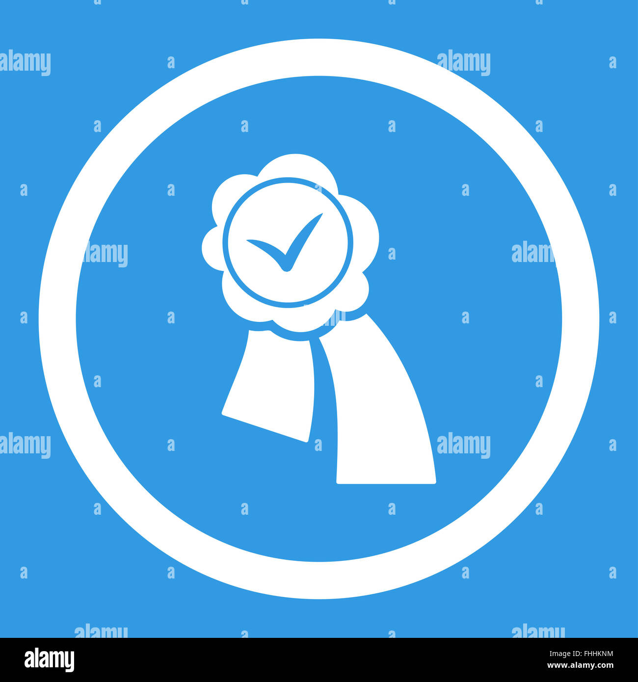 Validation Seal Rounded Vector Icon Stock Photo - Alamy