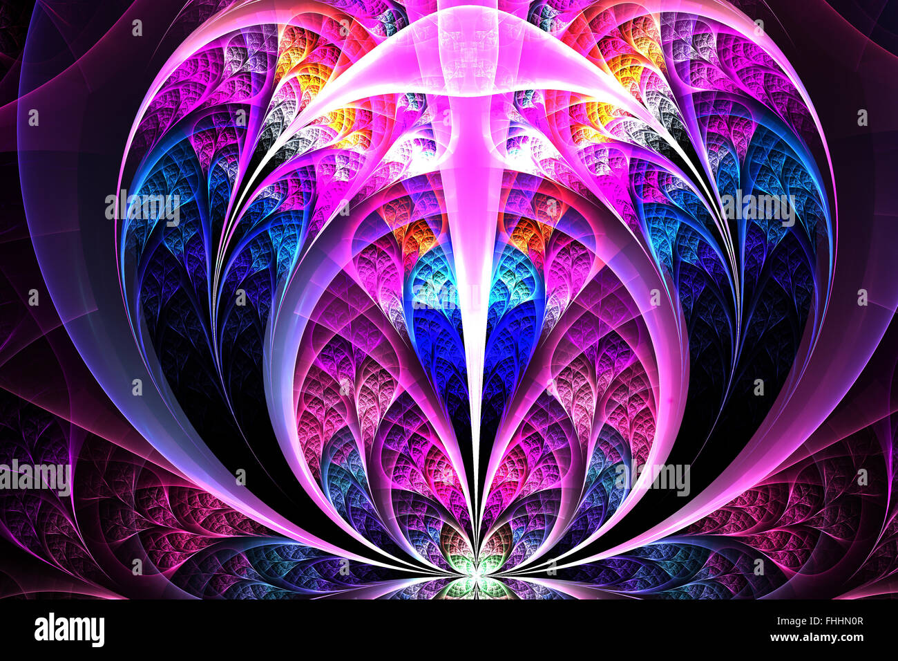 Abstract fractal fantasy magenta pattern and shapes.Fractal artwork for ...