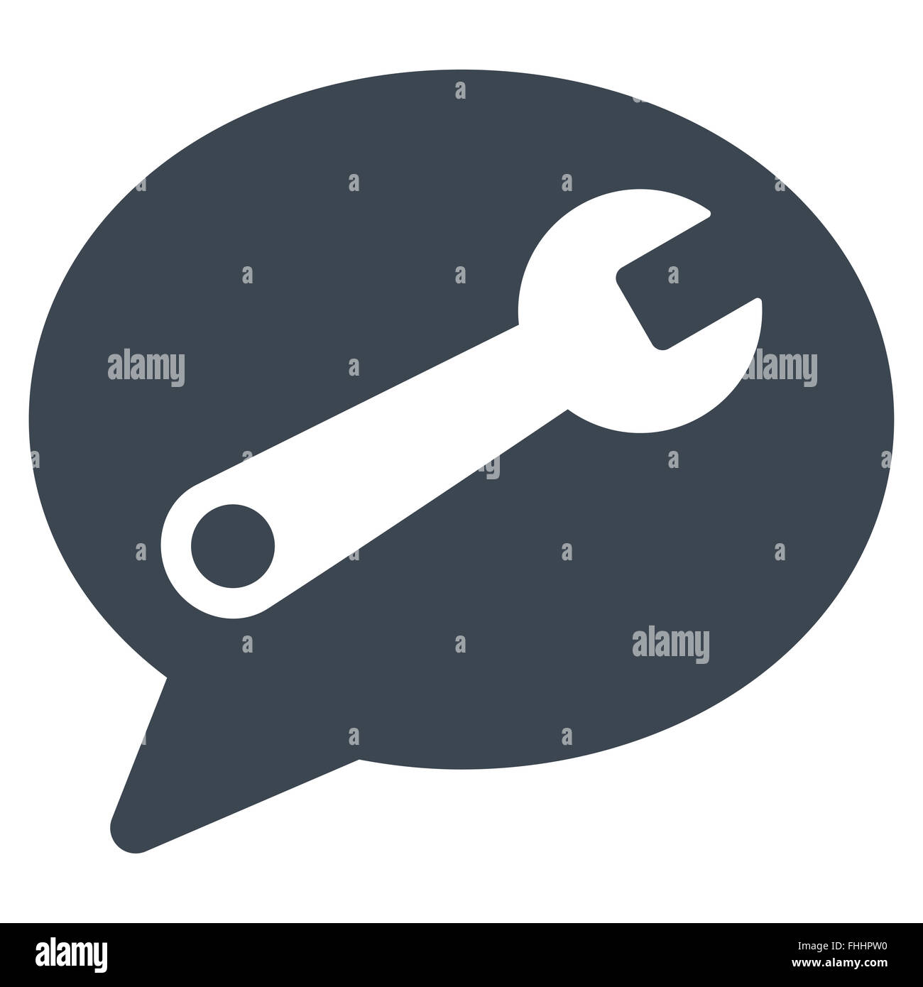 Service Message Icon Stock Photo - Alamy