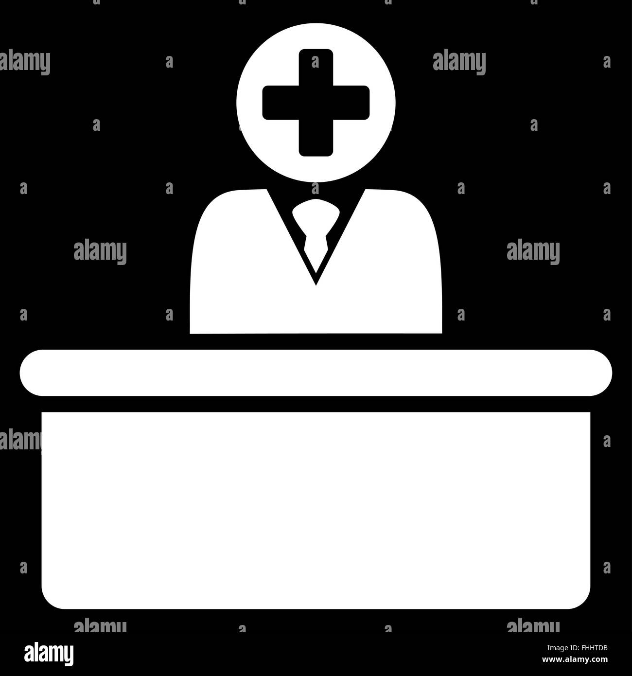 Medical Bureaucrat Icon Stock Photo - Alamy