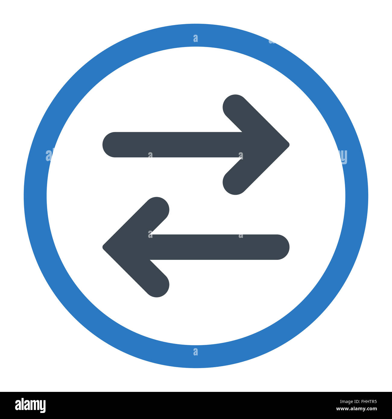 Flip Horizontal flat smooth blue colors rounded raster icon Stock Photo ...