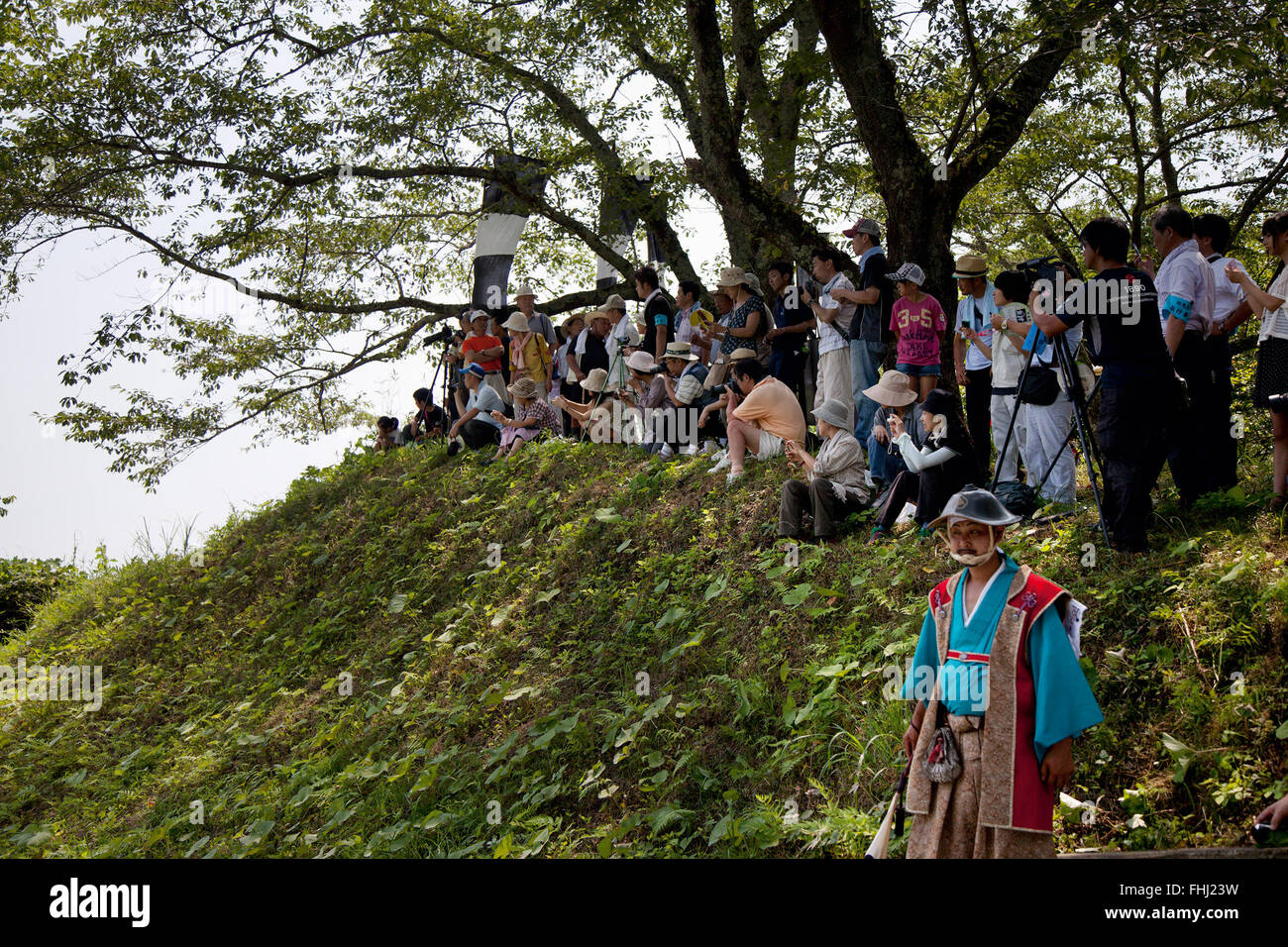 Japan / Fukushima  -  People enjoyed Nomakake (Ritual Dedication of Wild Horse), Stock Photo