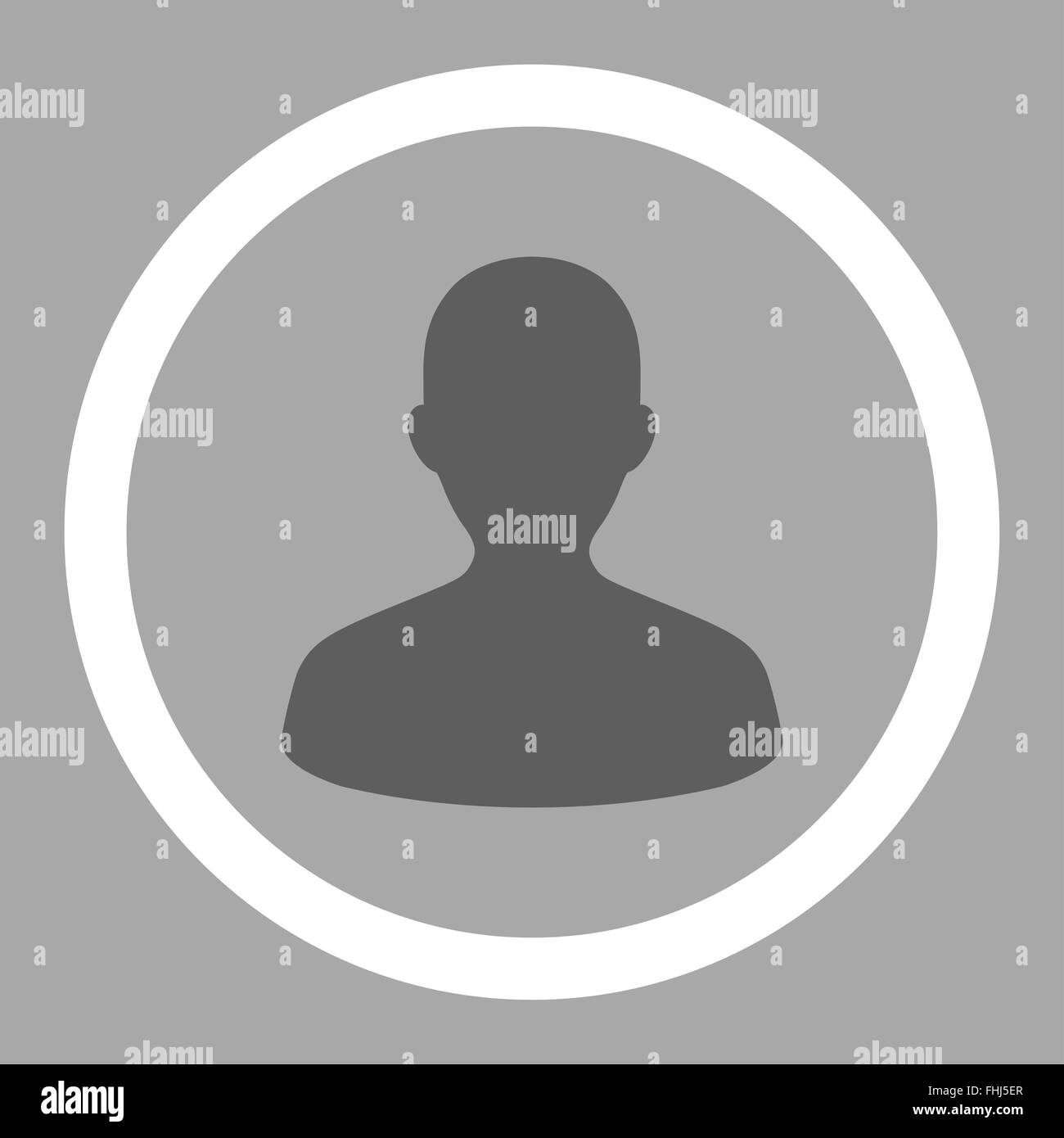 User flat dark gray and white colors rounded vector icon Stock Photo ...