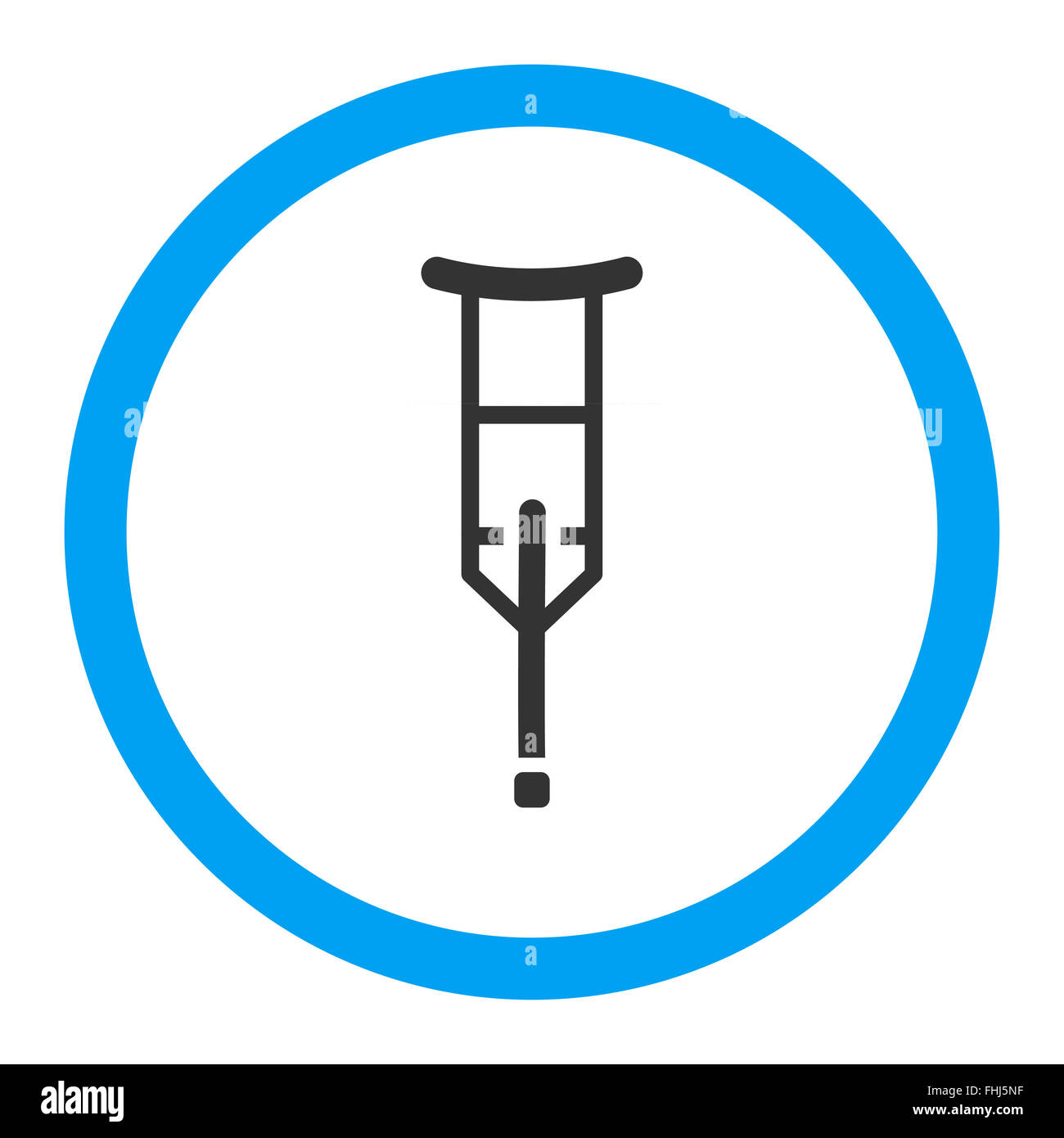 Crutch Rounded Vector Icon Stock Photo Alamy