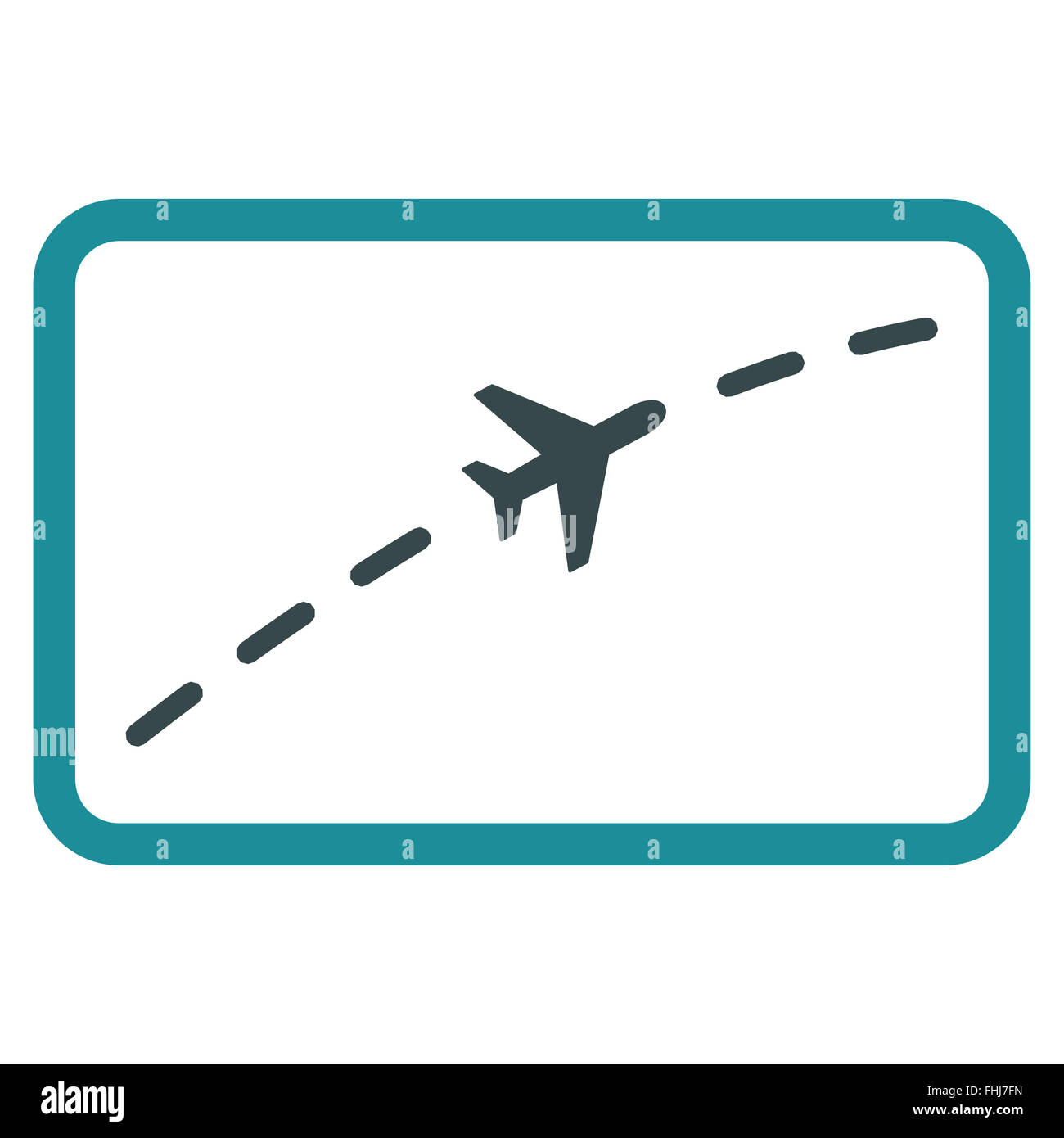 Plane Route Flat Icon Stock Photo - Alamy
