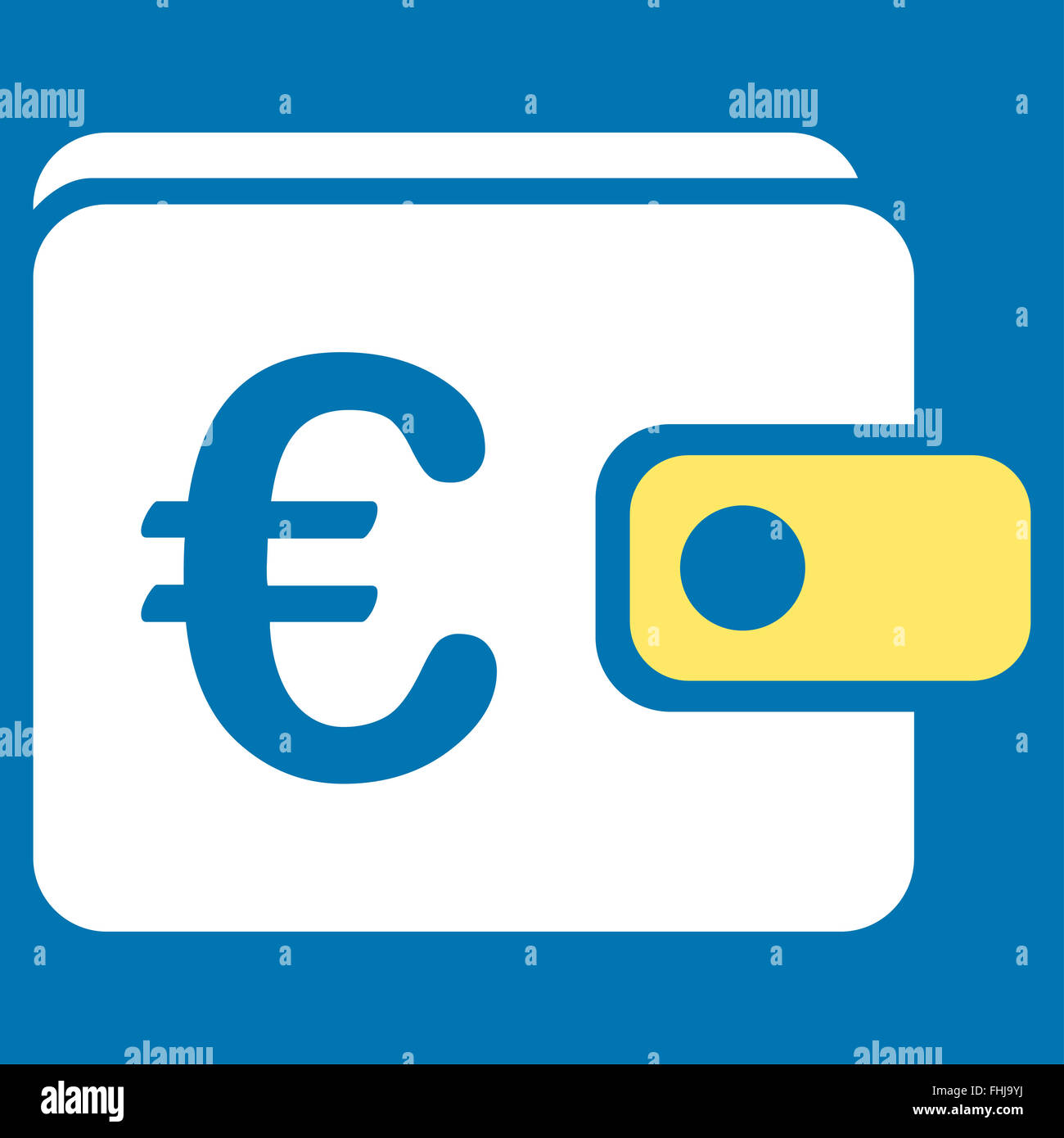 Euro Wallet Icon Stock Photo - Alamy