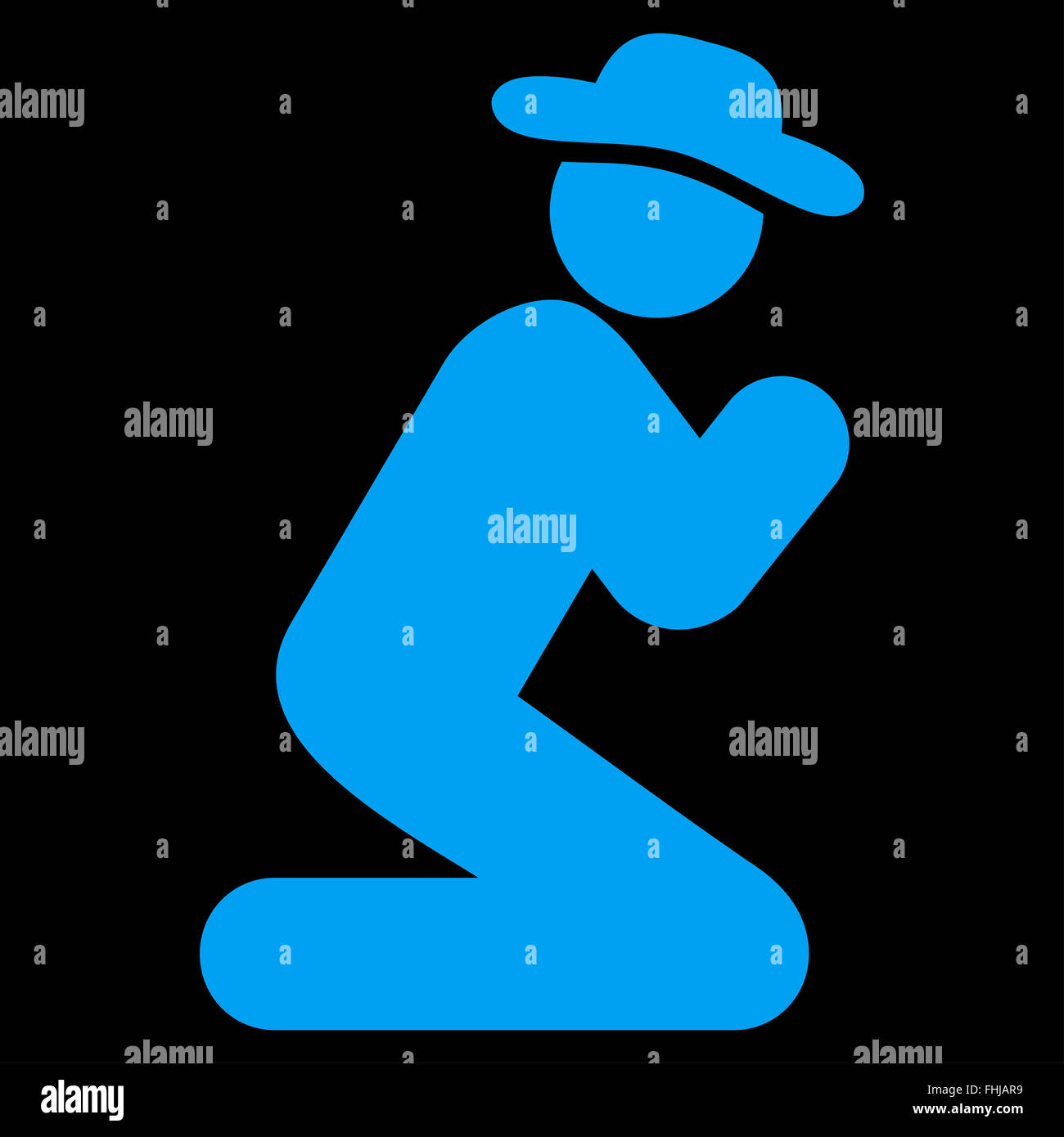 User Pray Icon Stock Photo - Alamy