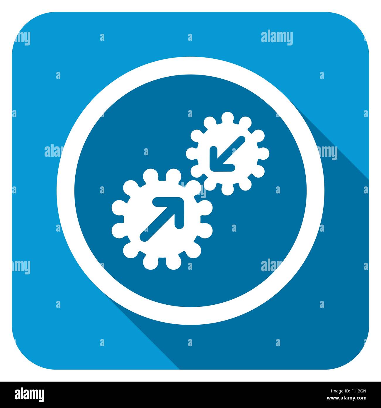 Integration Longshadow Icon Stock Photo - Alamy