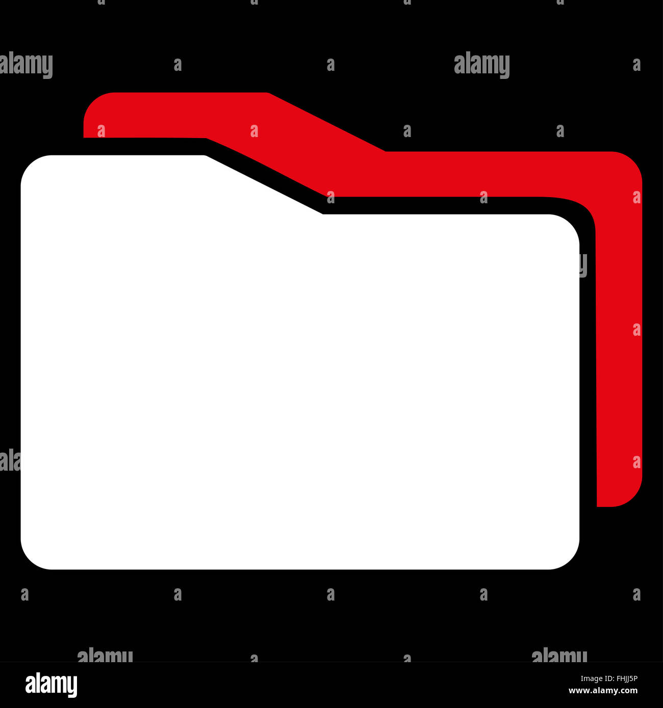 Folders Flat Icon Stock Photo - Alamy