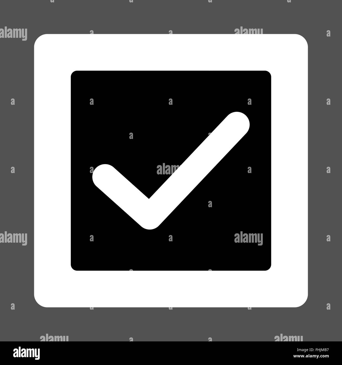 Checkmark rounded Black and White Stock Photos & Images - Alamy