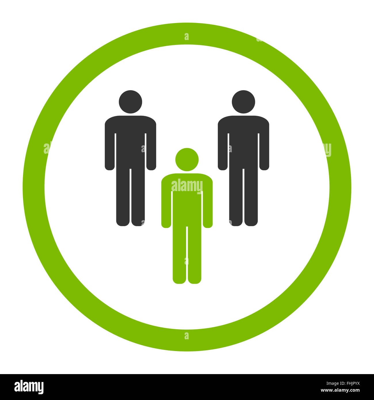 Community flat eco green and gray colors rounded glyph icon Stock Photo ...
