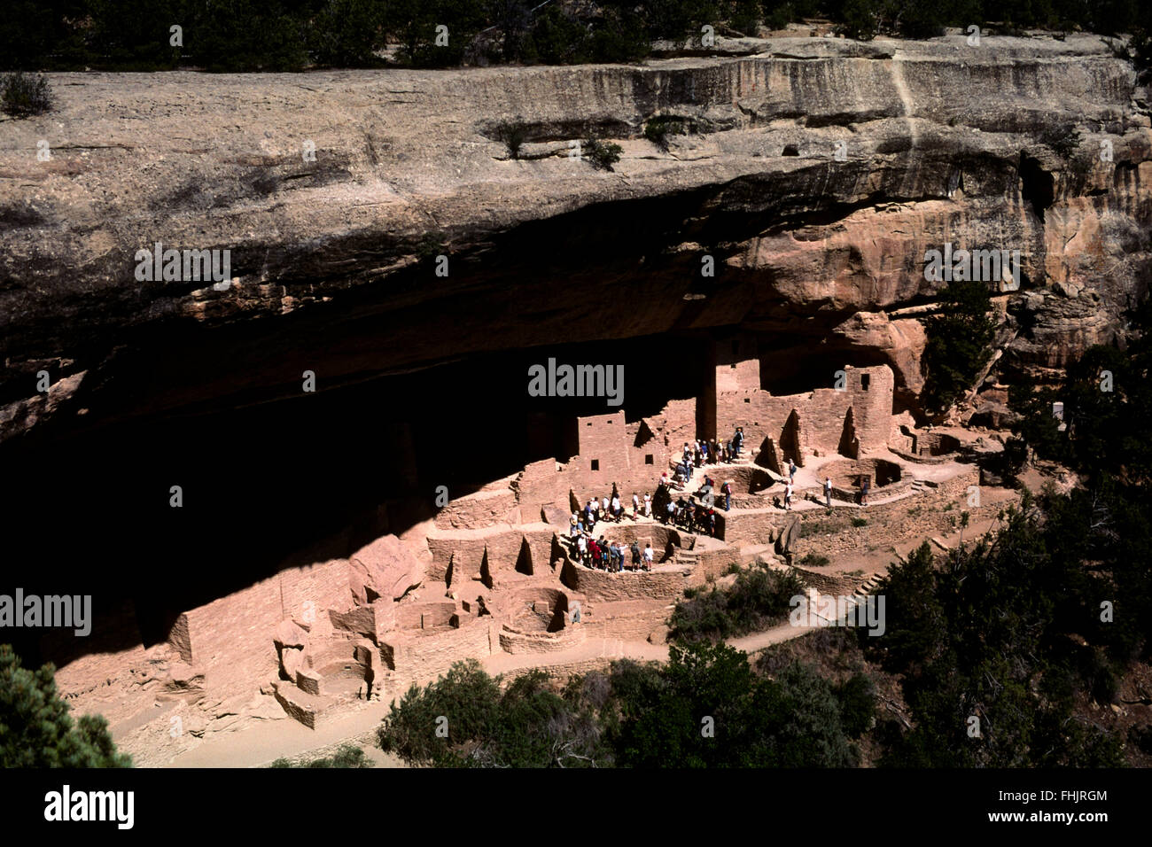 USA, Colorado, Mesa Verde National Park, Cliff Palace Stock Photo