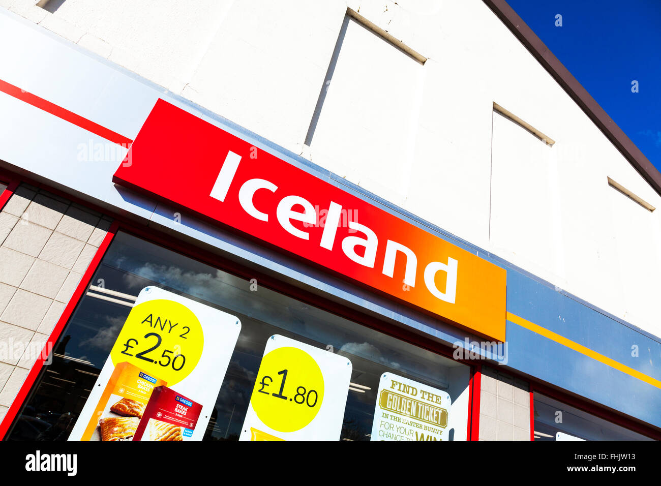 Iceland food store, Iceland food shop, Iceland shop sign, Iceland shop