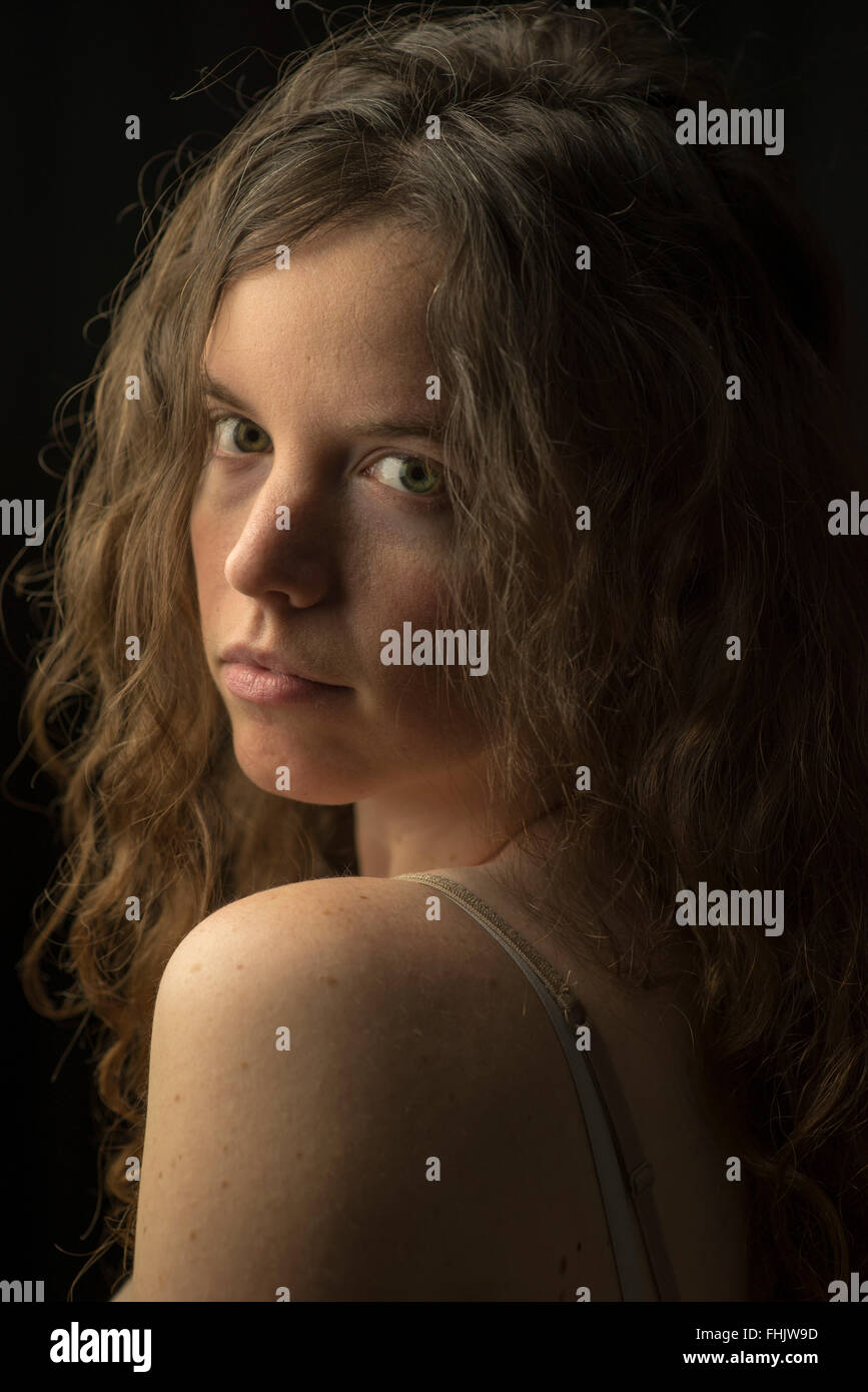 Curly light brown hair hi-res stock photography and images - Alamy Curly light brown hair hi-res stock photography and images - Alamy