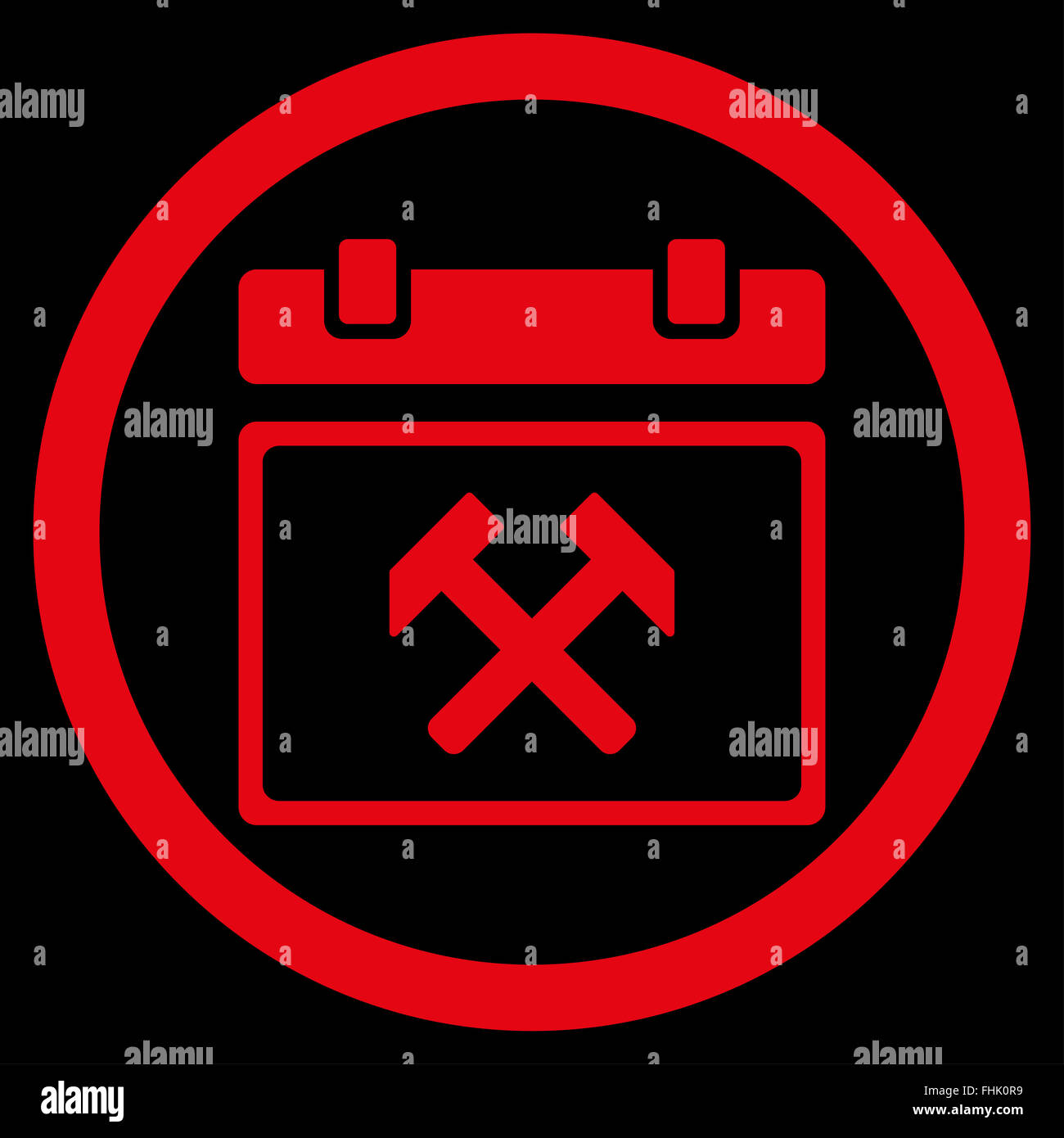 Working Plan Date Icon Stock Photo - Alamy