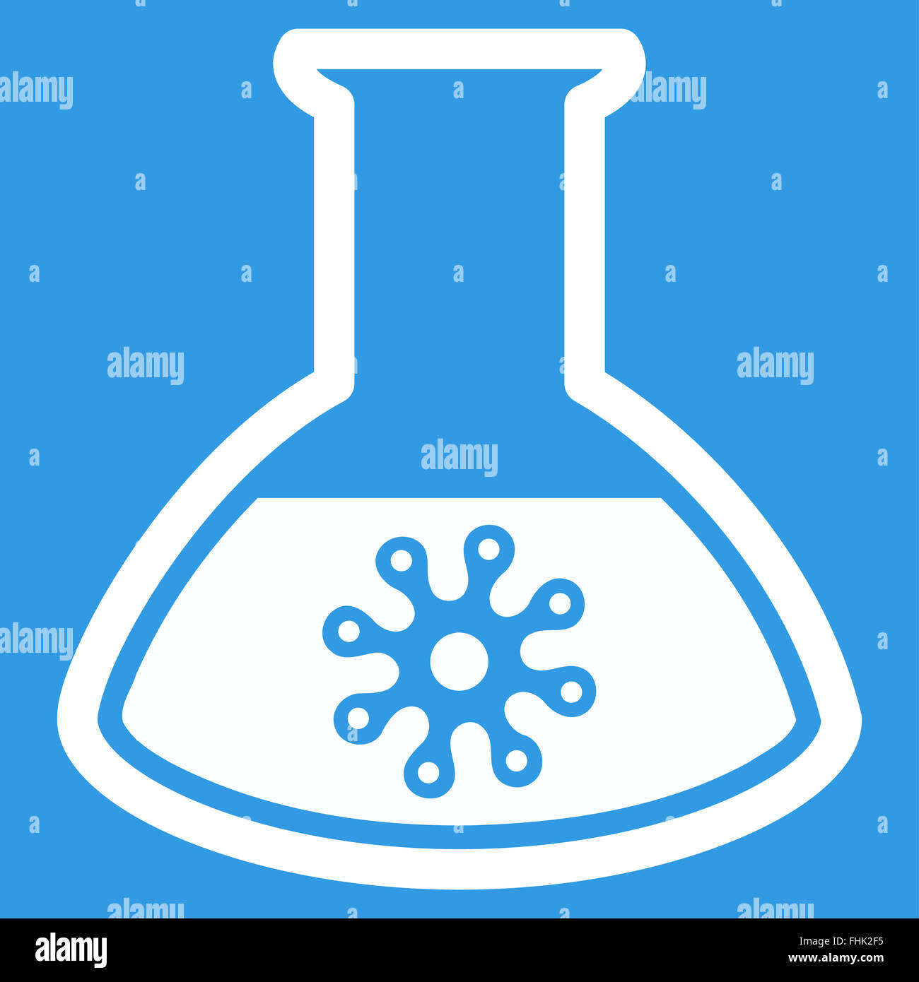 Infection Container Flat Icon Stock Photo - Alamy