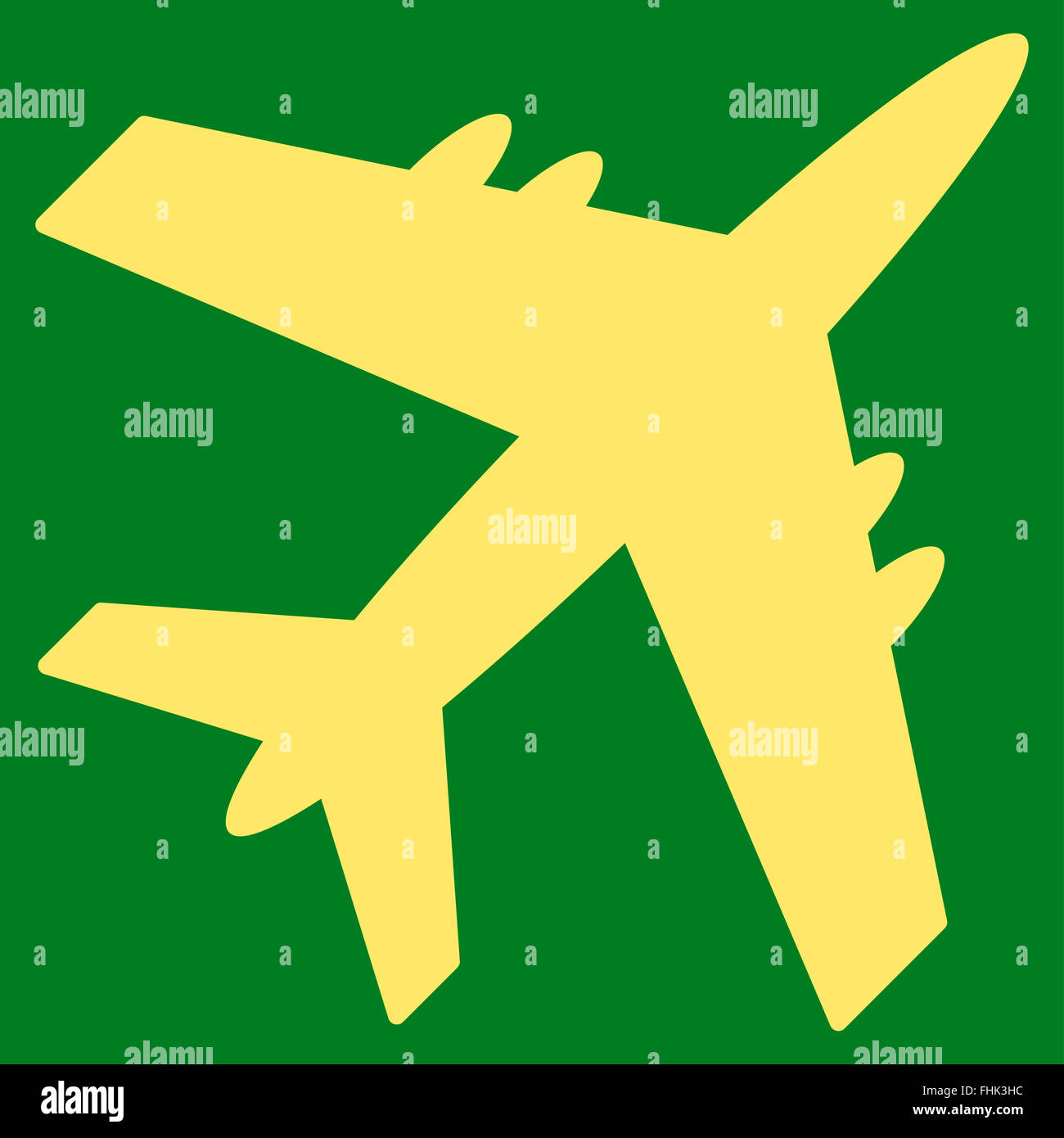 Aircraft Flat Icon Stock Photo - Alamy