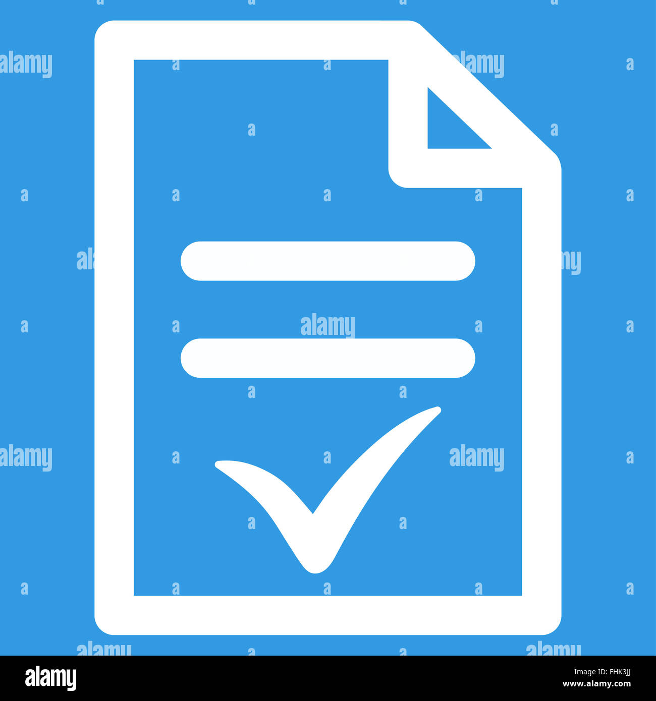 Valid Document Icon Stock Photo - Alamy