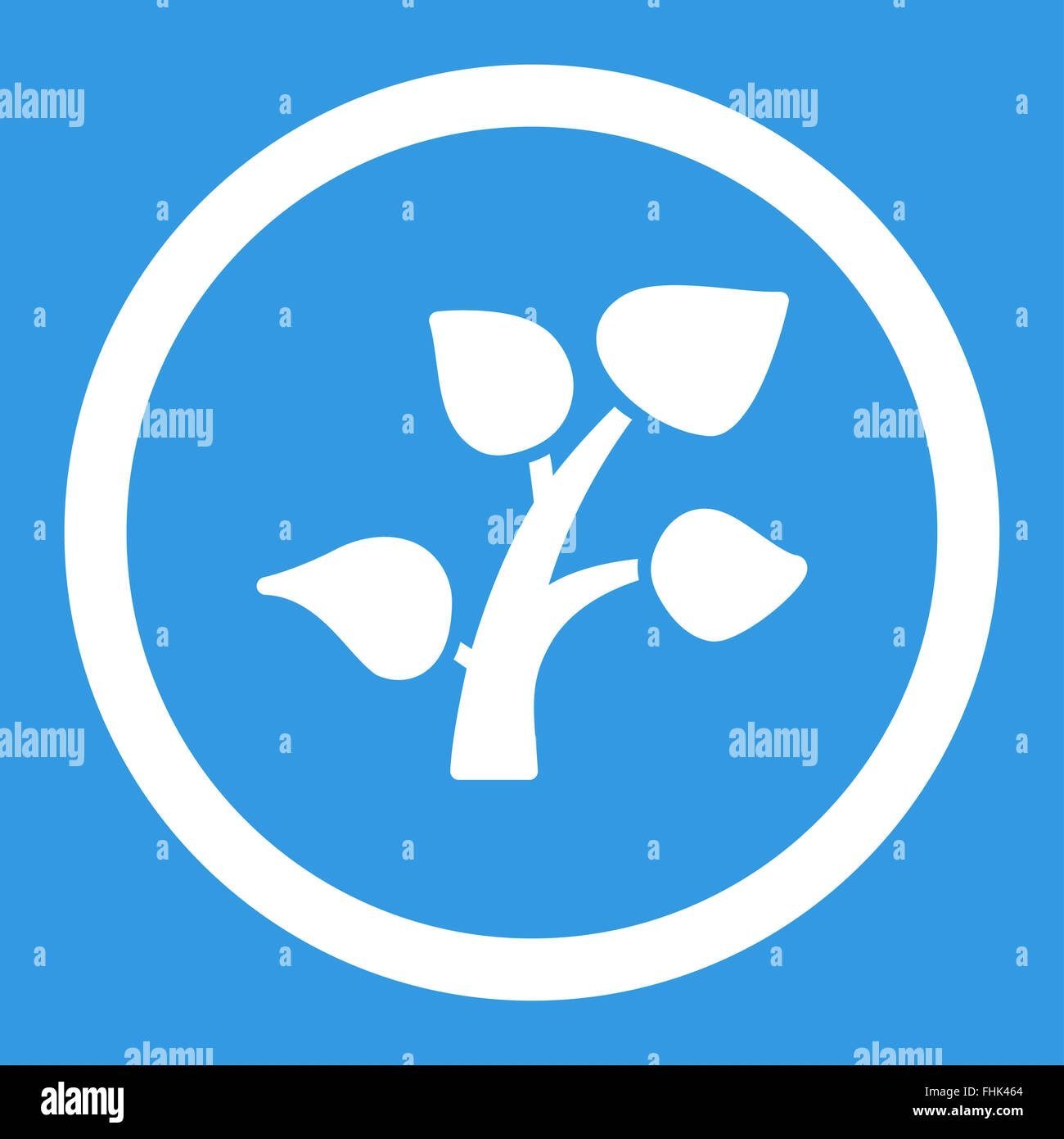 Plant Rounded Vector Icon Stock Photo - Alamy