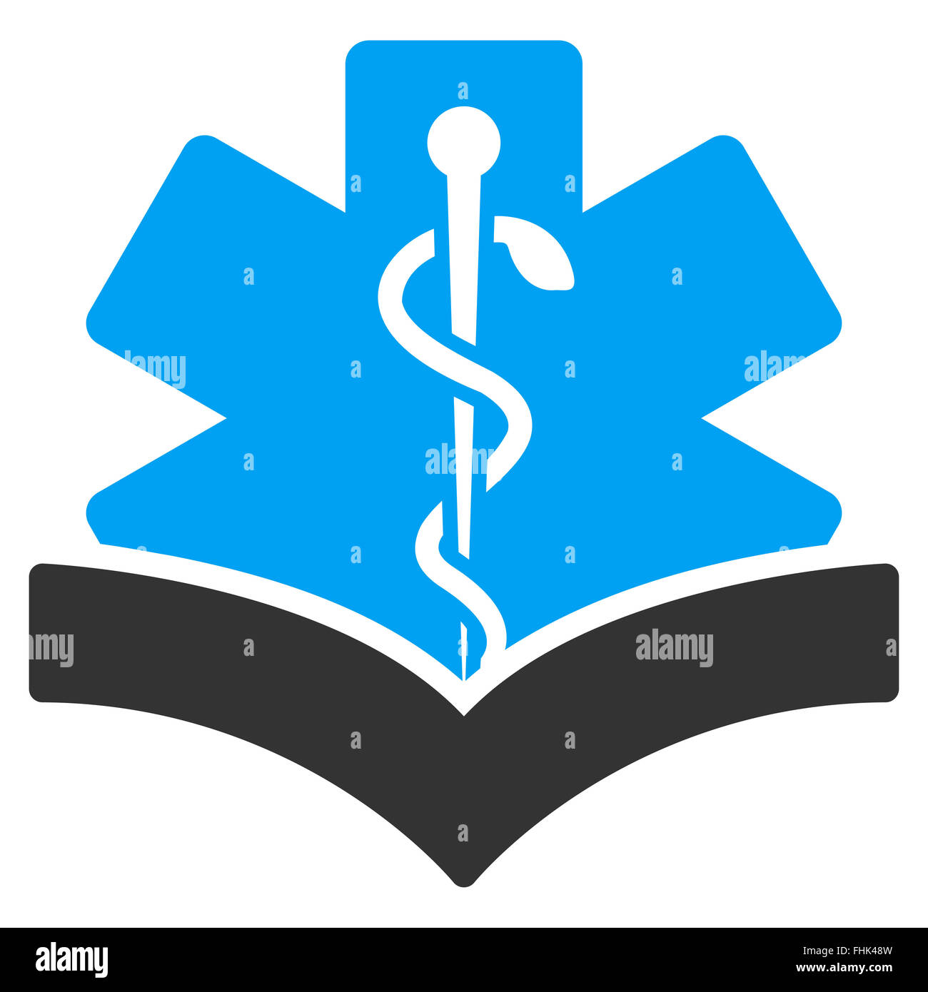 Medical book caduceus symbol hi-res stock photography and images - Alamy