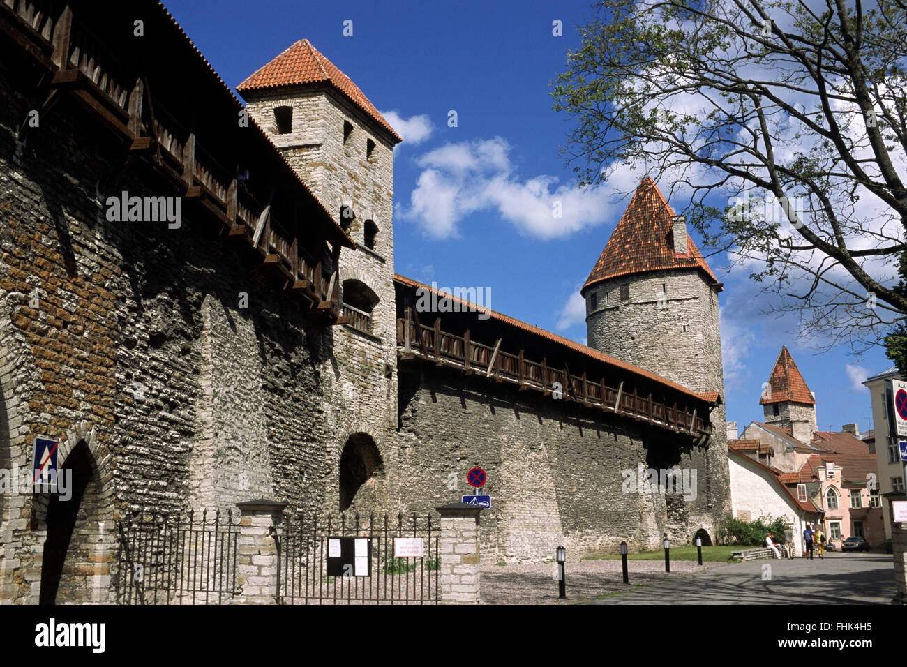 Estonia, Tallinn, walls Stock Photo