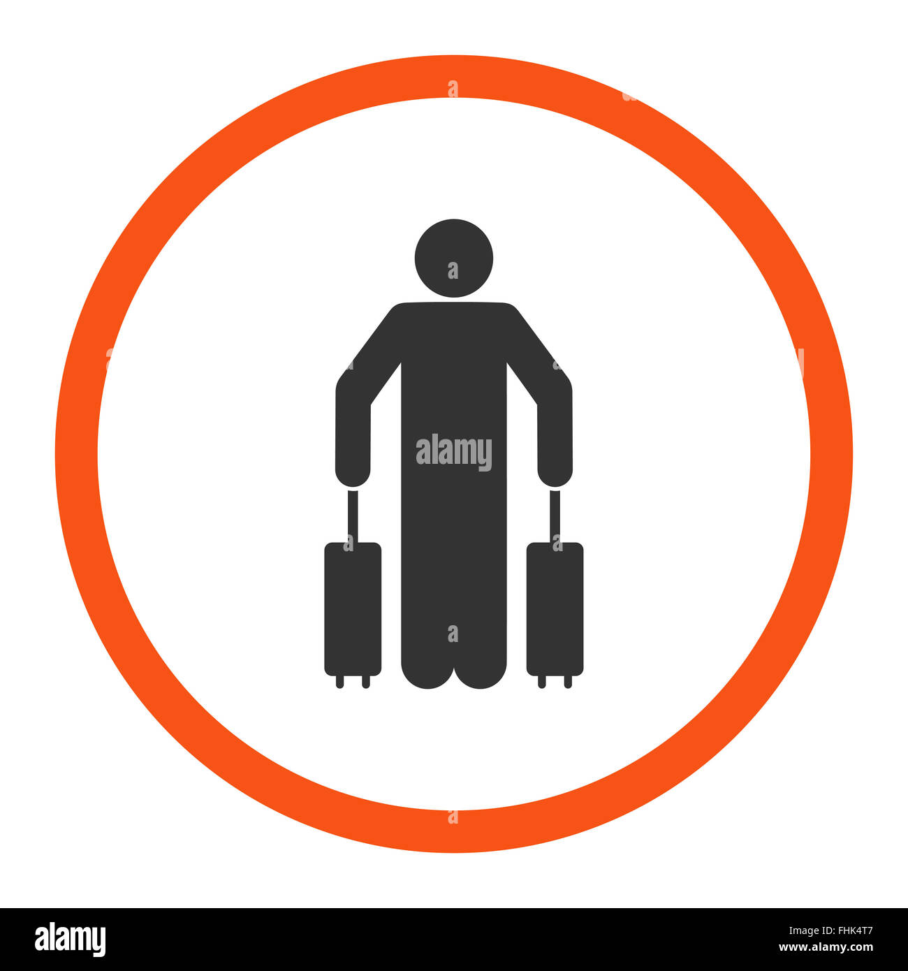 Passenger baggage icon Stock Photo - Alamy