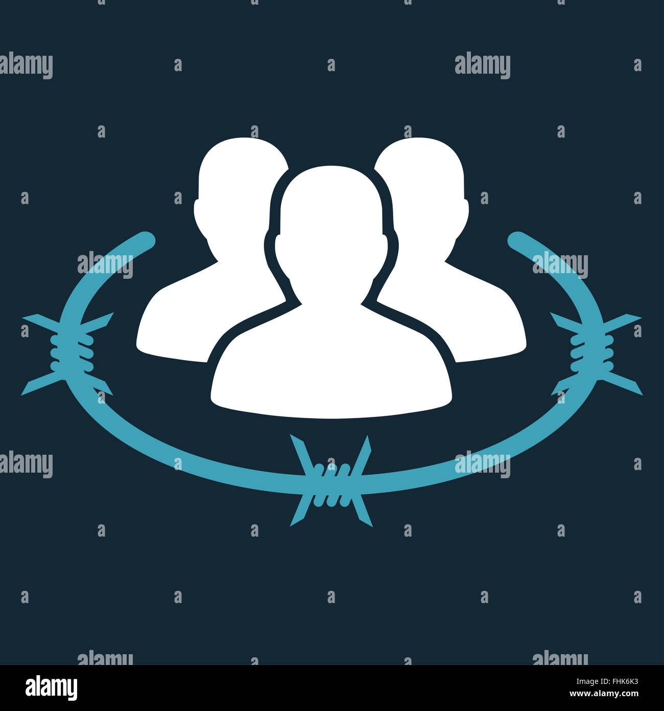Strict management icon from Business Bicolor Set Stock Photo - Alamy