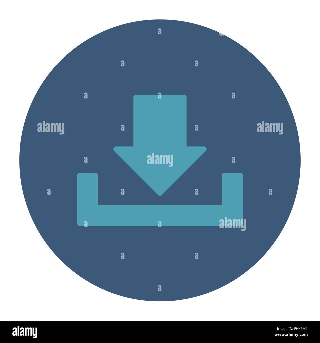 Download flat cyan and blue colors round button Stock Photo - Alamy